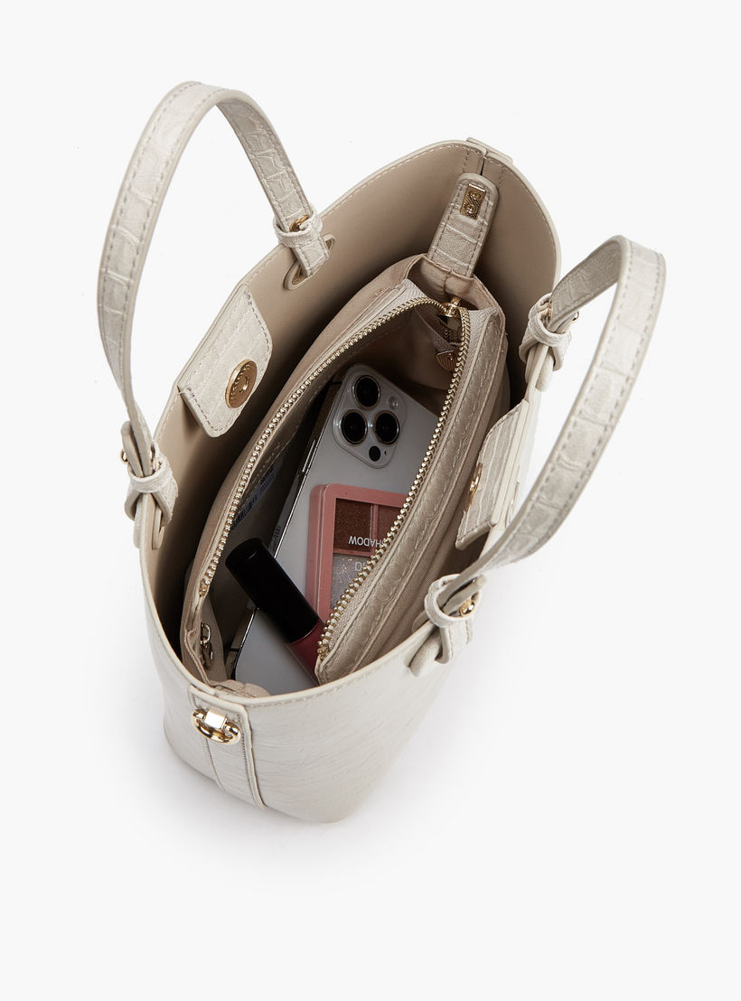 Le Confort Textured Tote Bag with Adjustable Strap-women-bagsandwallets-handbags-image-8