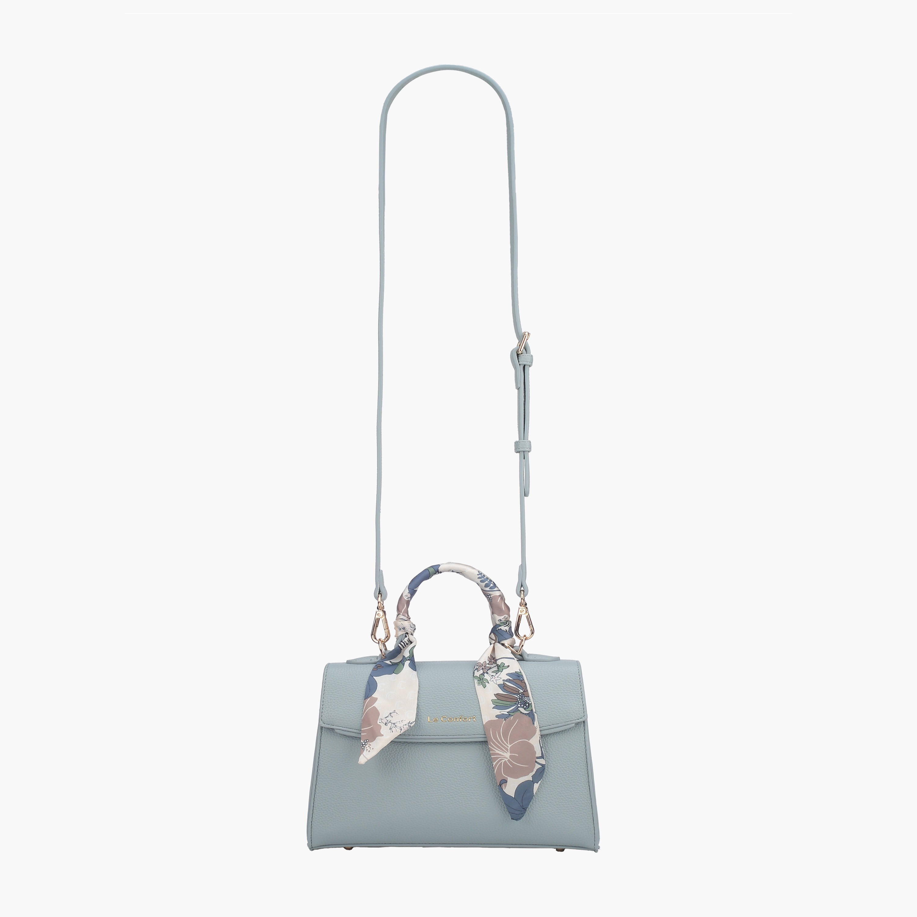 شنطة ساتشيل بزينة وشاح وطية إغلاق من لو كونفورت-women-bagsandwallets-handbags-image-2