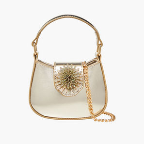 Celeste Embellished Crossbody Bag with Chain Strap-girls-accessories-image-1