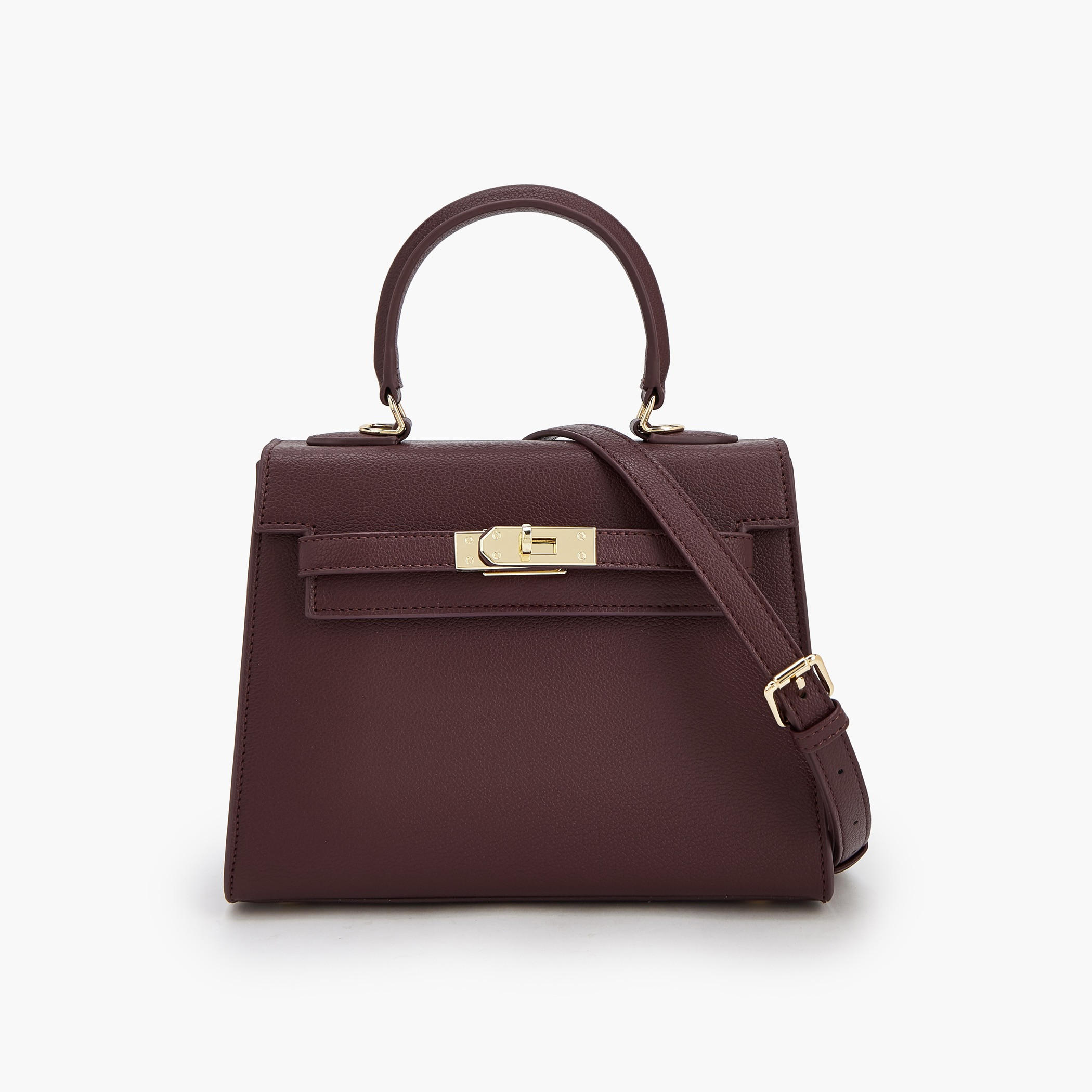 Le Confort Textured Satchel Bag with Detachable Strap-women-bagsandwallets-handbags-image-1
