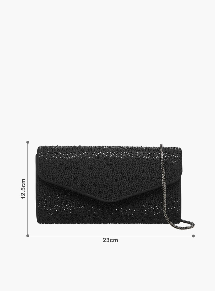 Celeste Embellished Clutch with Chain Strap-women-bagsandwallets-handbags-image-3