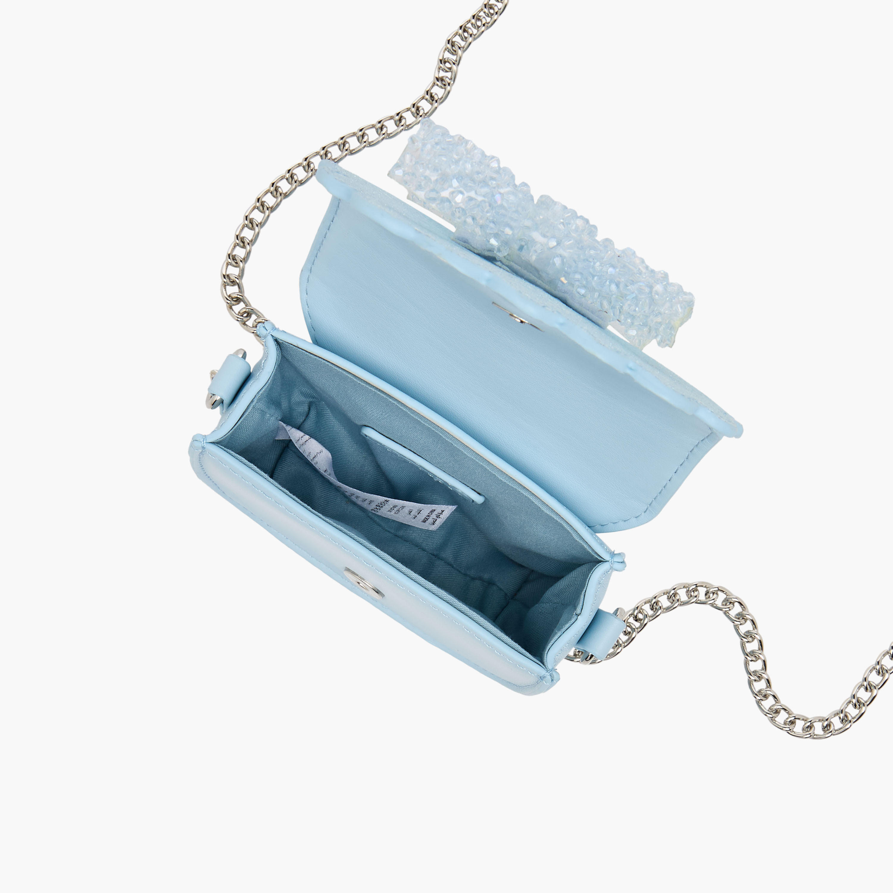 Little Missy Bow Embellished Crossbody Bag with Chain Strap-girls-accessories-bags-image-8