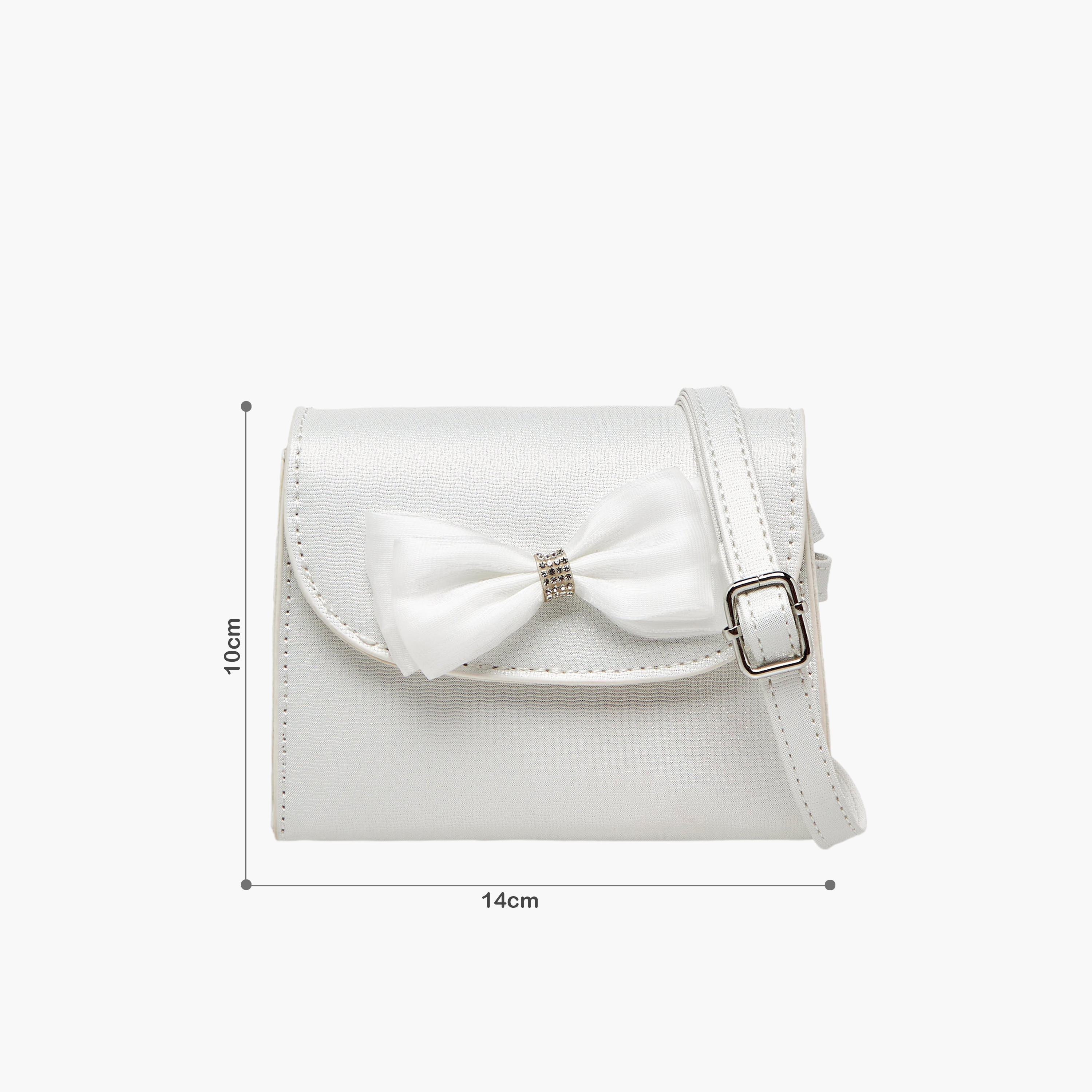 Little Missy Bow Embellished Crossbody Bag with Hairband Set-girls-accessories-bags-image-2