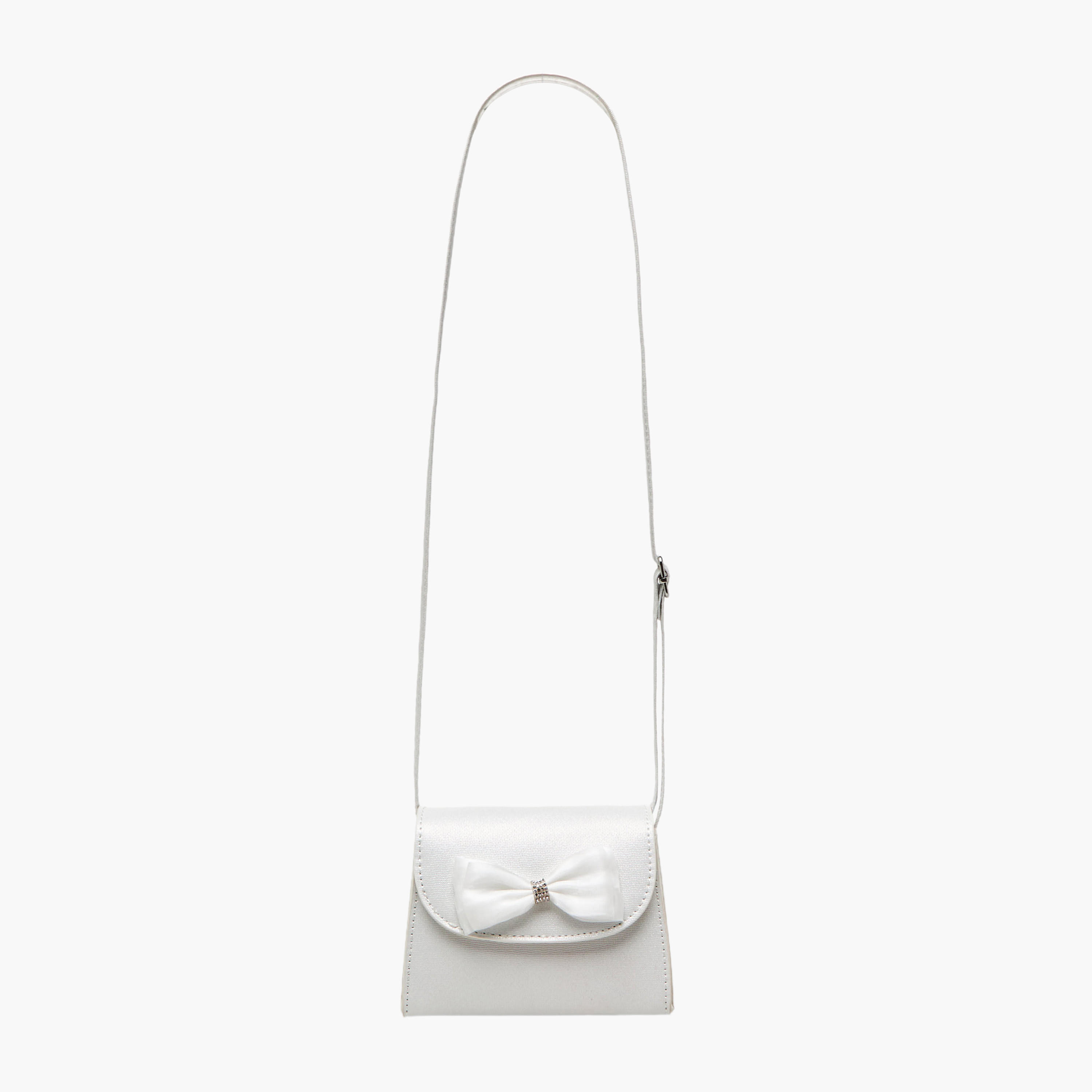 Little Missy Bow Embellished Crossbody Bag with Hairband Set-girls-accessories-bags-image-4
