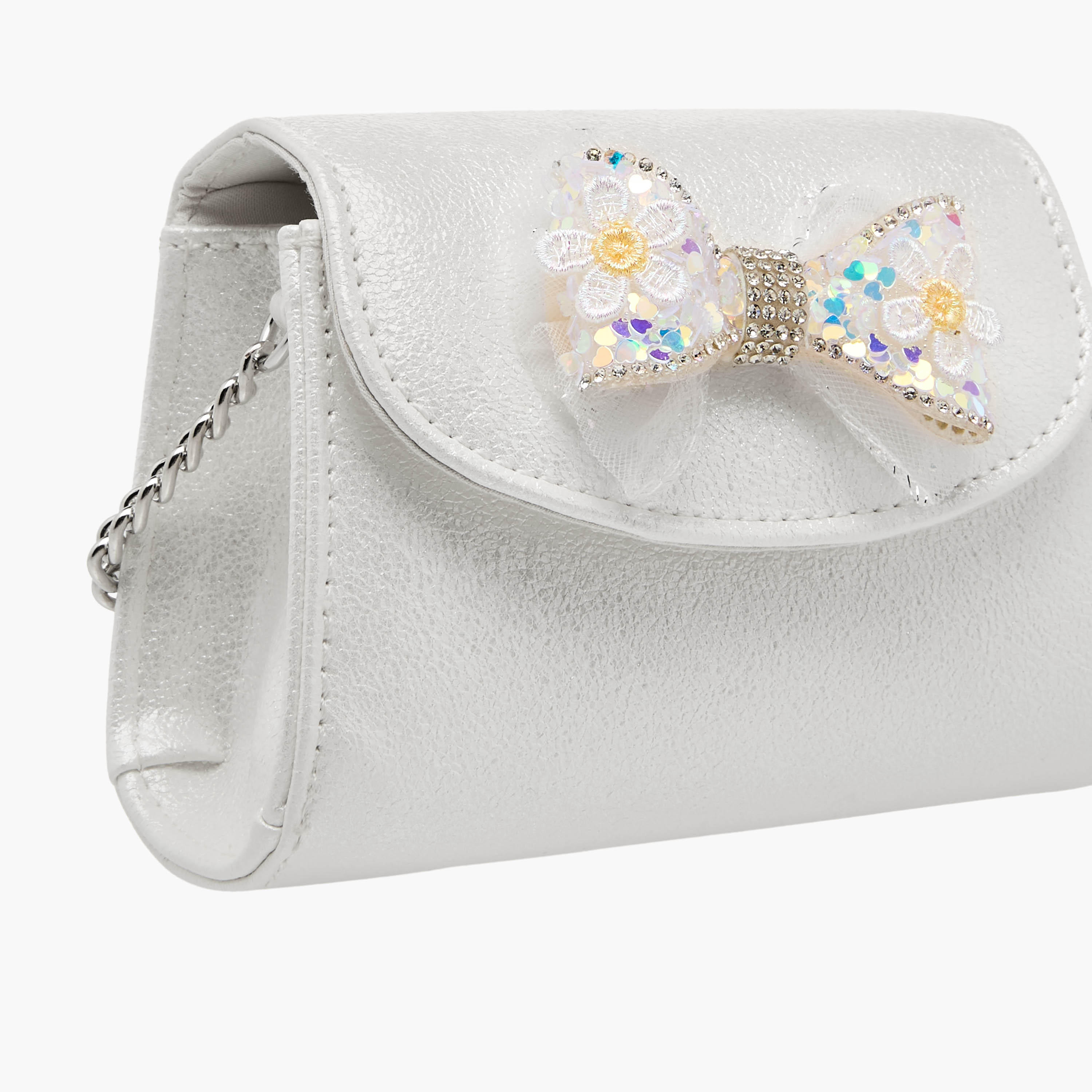 Celeste Bow Embellished Crossbody Bag with Chain Strap-girls-accessories-bags-image-4