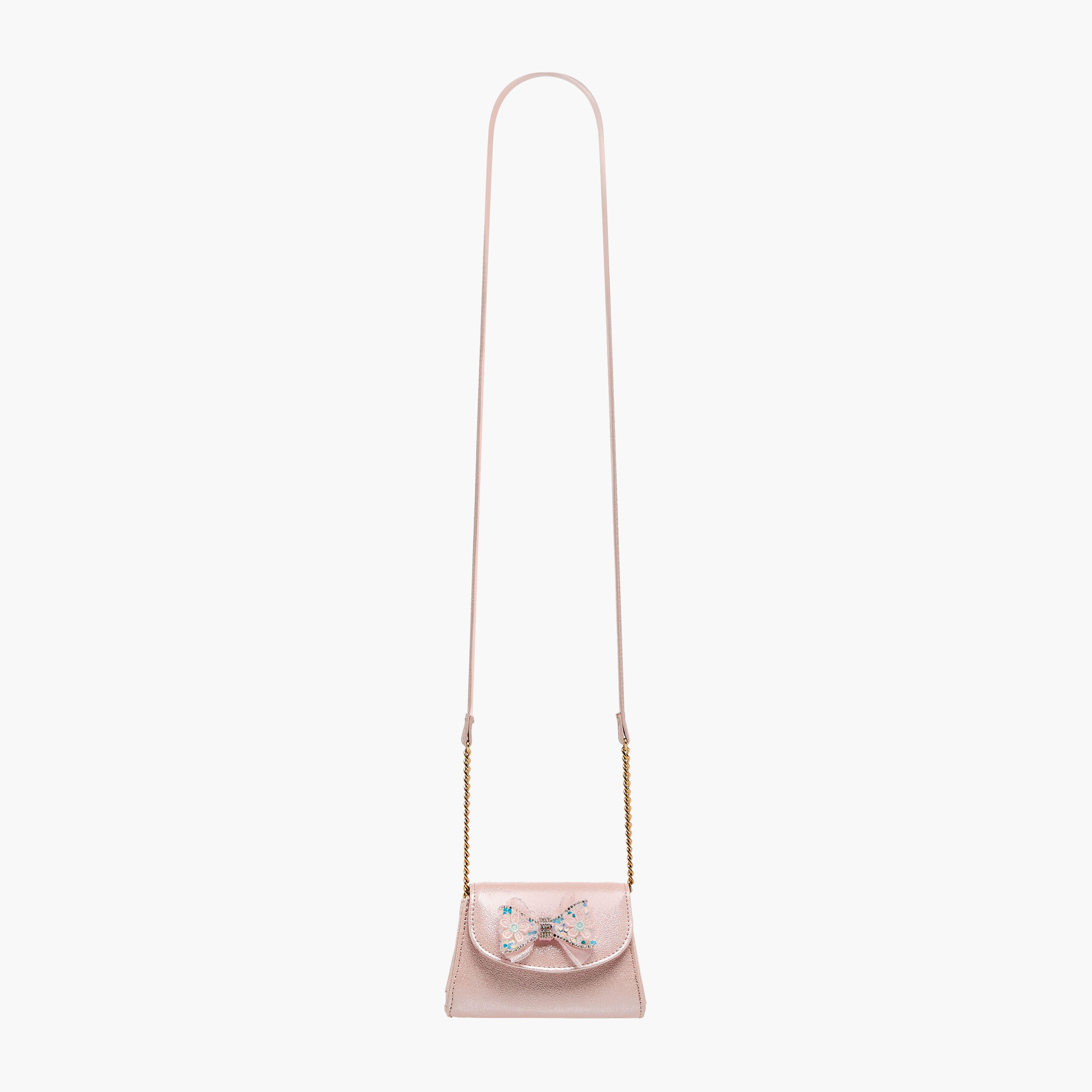 Celeste Bow Embellished Crossbody Bag with Chain Strap-girls-accessories-bags-image-3