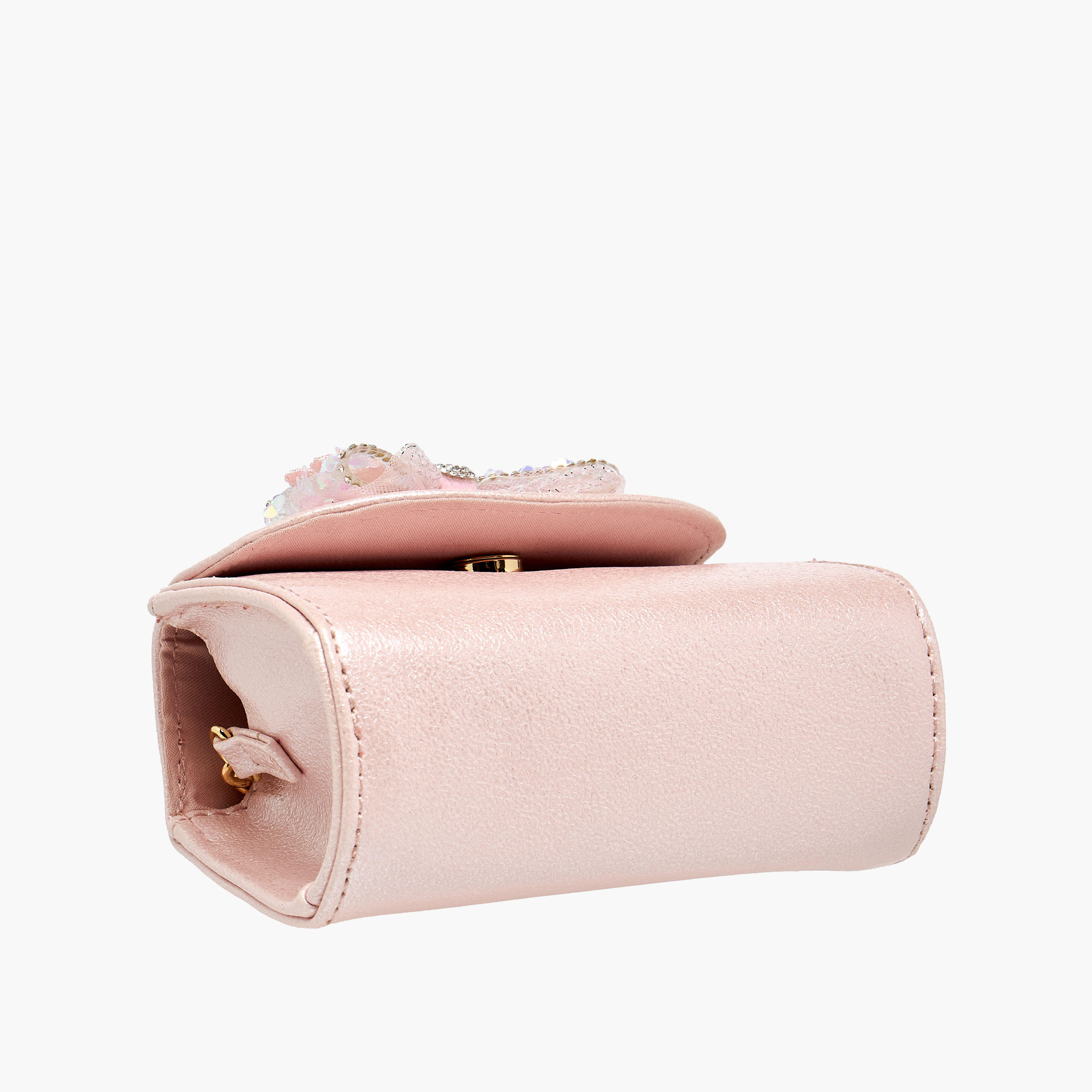 Celeste Bow Embellished Crossbody Bag with Chain Strap-girls-accessories-bags-image-7