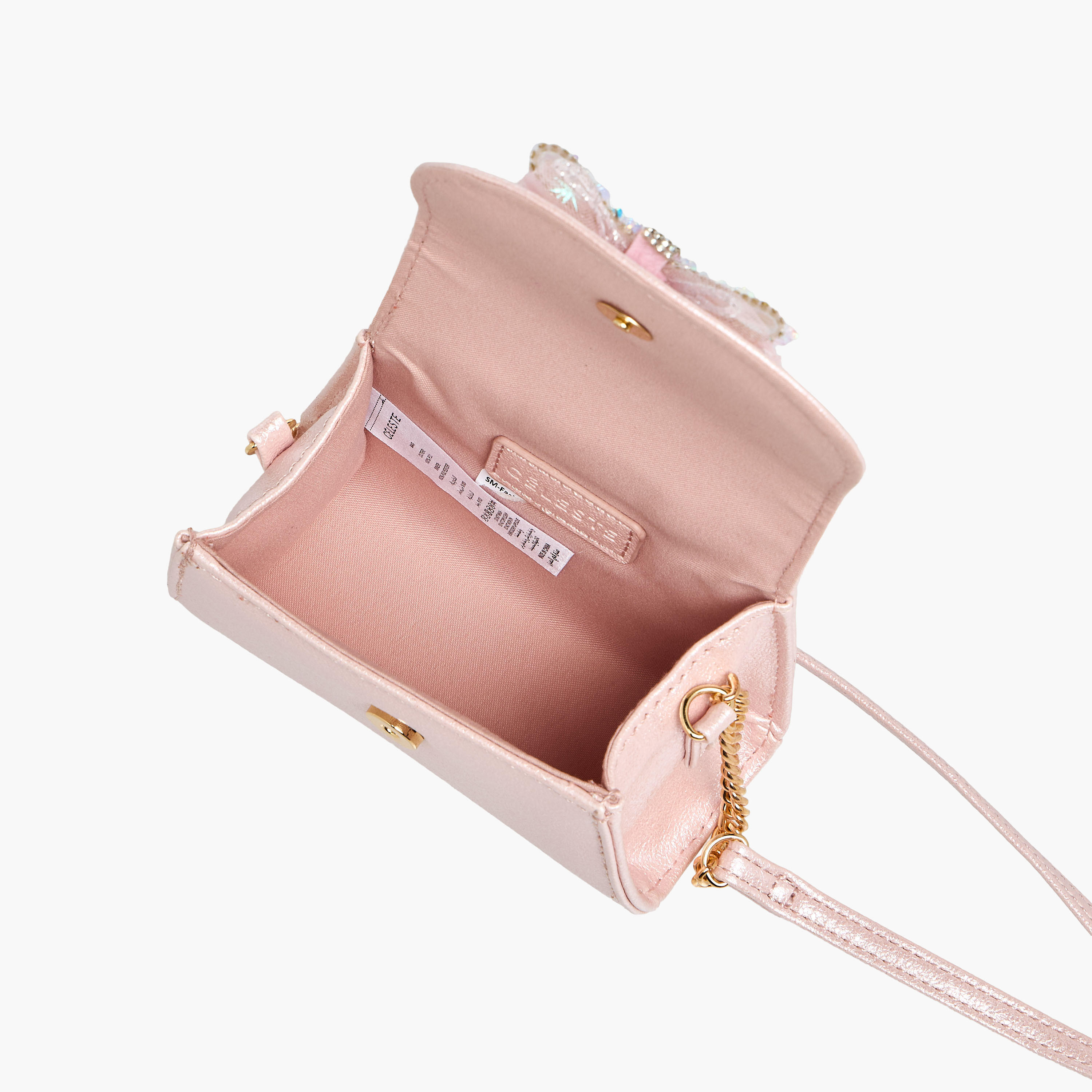 Celeste Bow Embellished Crossbody Bag with Chain Strap-girls-accessories-bags-image-8