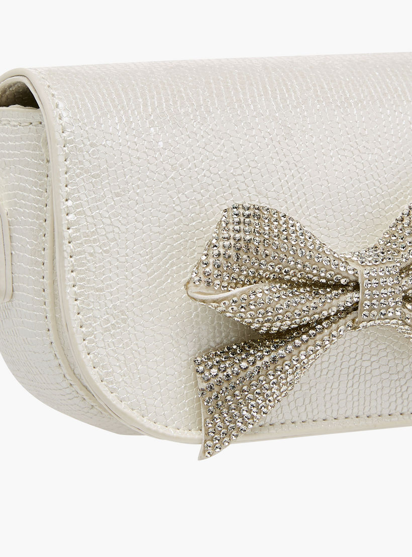 Celeste Bow Embellished Crossbody Bag with Chain Strap-girls-accessories-bags-image-5