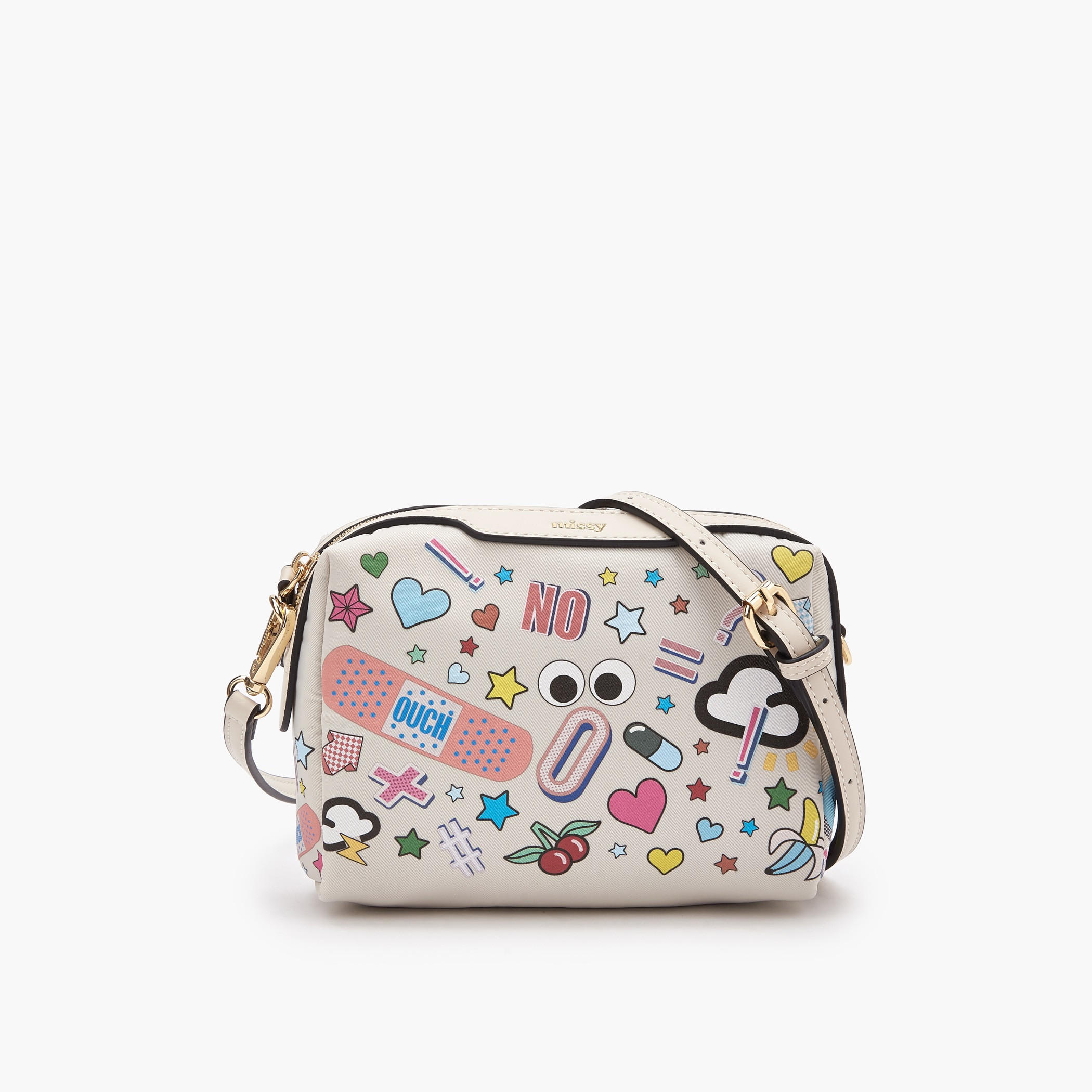 شنطة كروس بودي بطبعات وسحاب إغلاق من ميسي-women-bagsandwallets-handbags-image-1