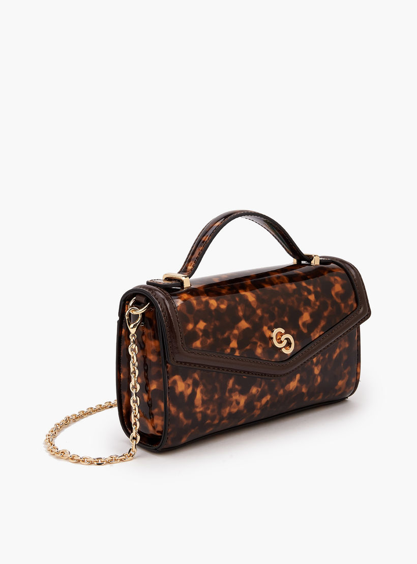 Celeste Printed Crossbody Bag with Chain Strap-women-bagsandwallets-handbags-image-4