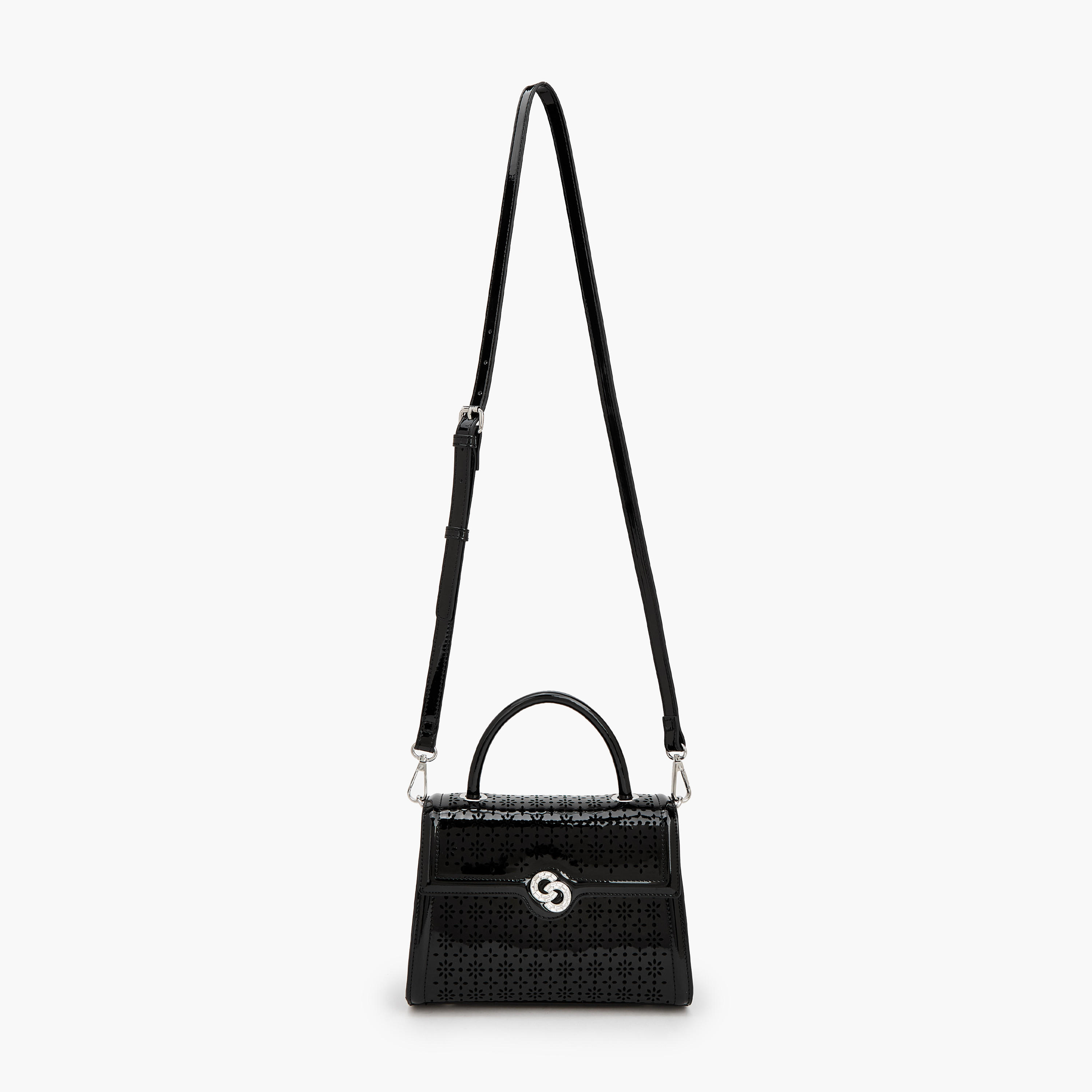 Celeste Textured Satchel Bag with Detachable Strap-women-bagsandwallets-handbags-image-2