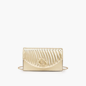Celeste Quilted Crossbody Bag with Detachable Chain Strap-women-image-1