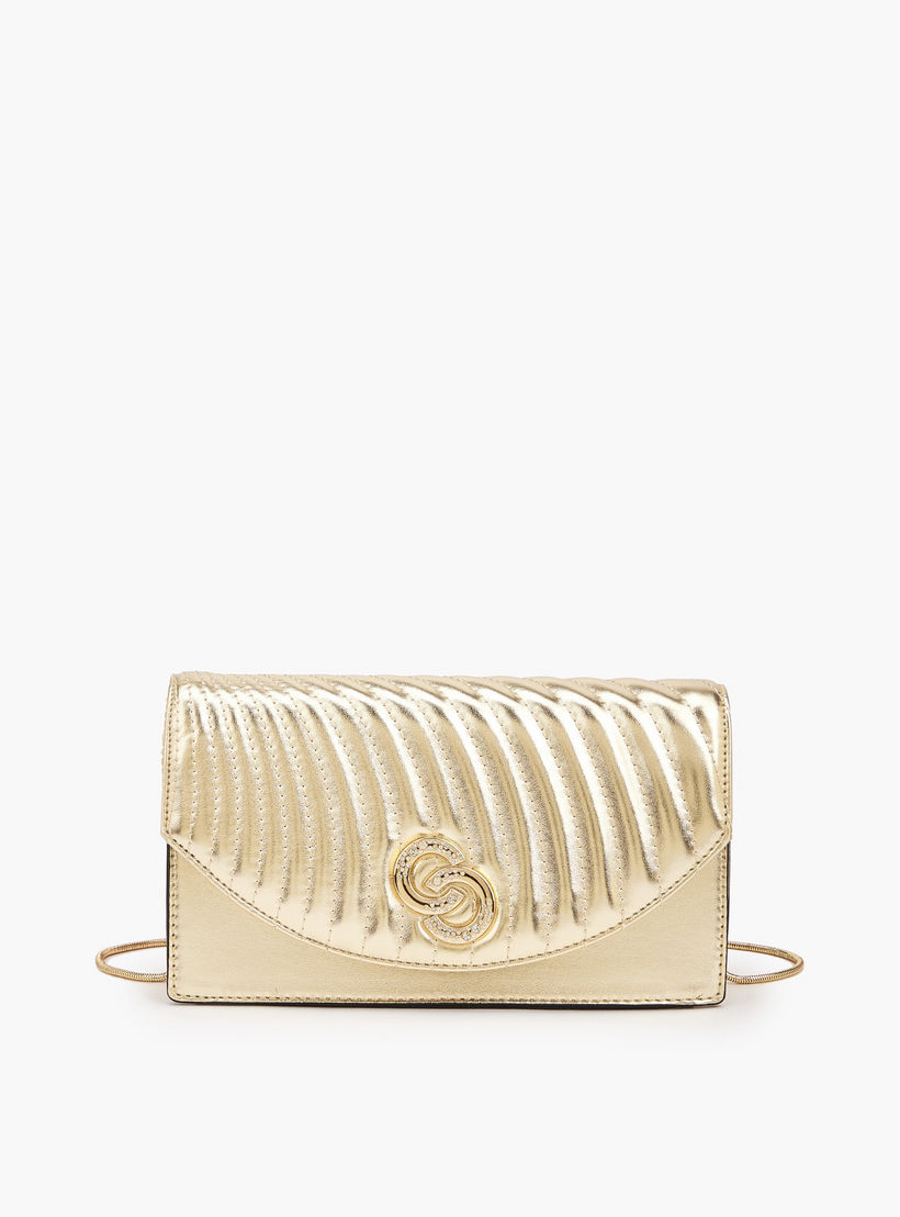 Celeste Quilted Crossbody Bag with Detachable Chain Strap-women-bagsandwallets-handbags-image-1