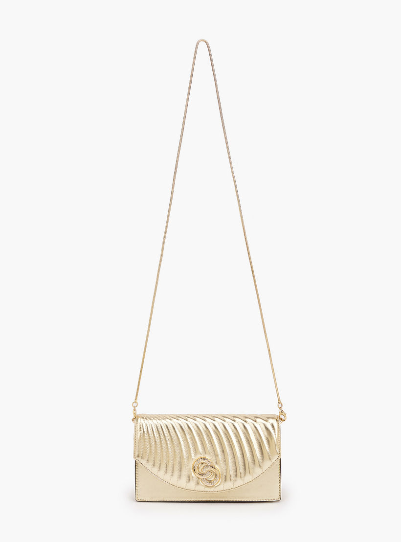Celeste Quilted Crossbody Bag with Detachable Chain Strap-women-bagsandwallets-handbags-image-3