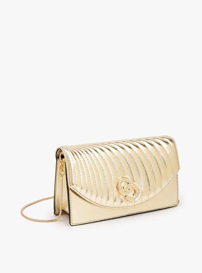 Celeste Quilted Crossbody Bag with Detachable Chain Strap-women-bagsandwallets-handbags-image-4