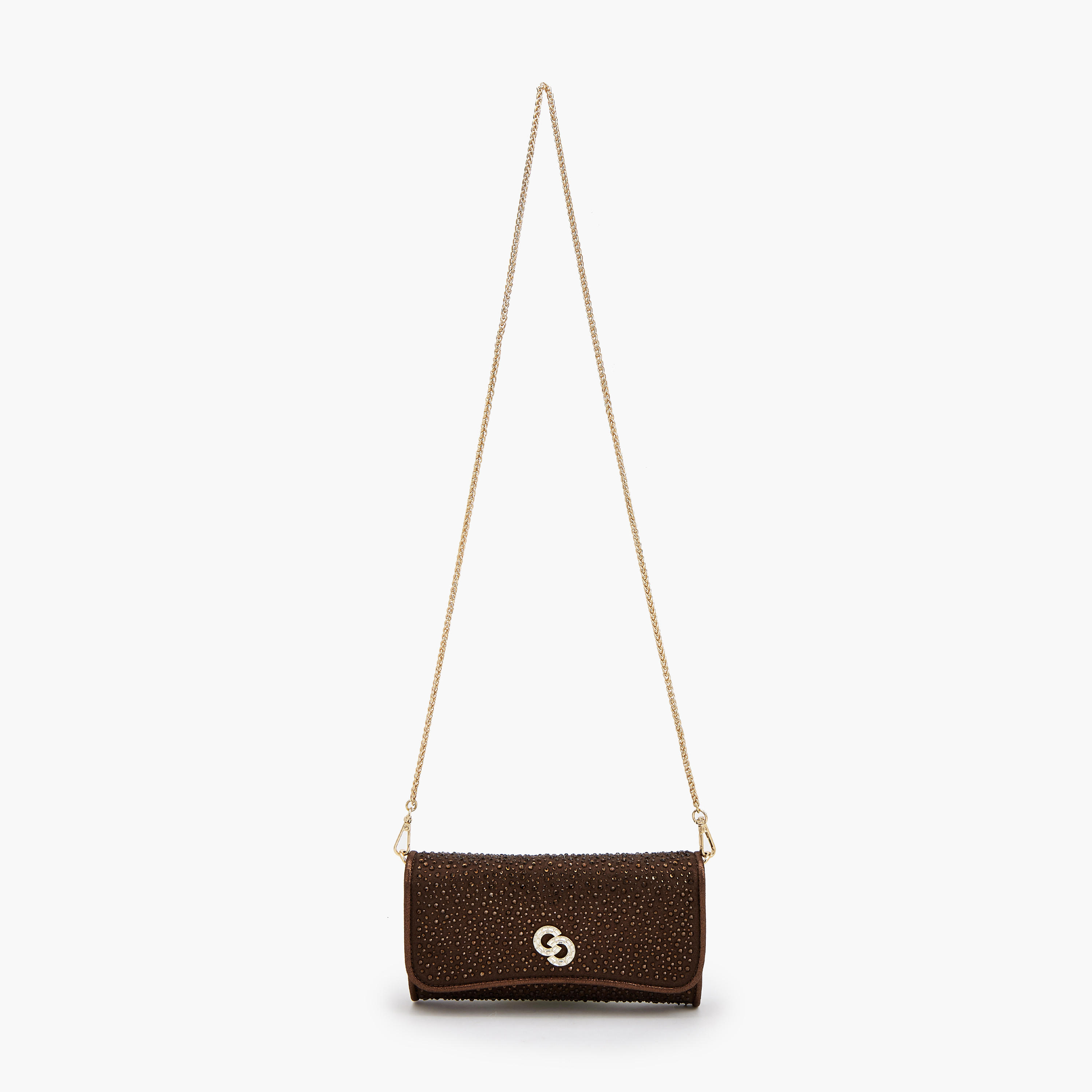 شنطة كروسبودي مزينة بحزام سلسلة قابل للفصل من سيليست-women-bagsandwallets-handbags-image-2