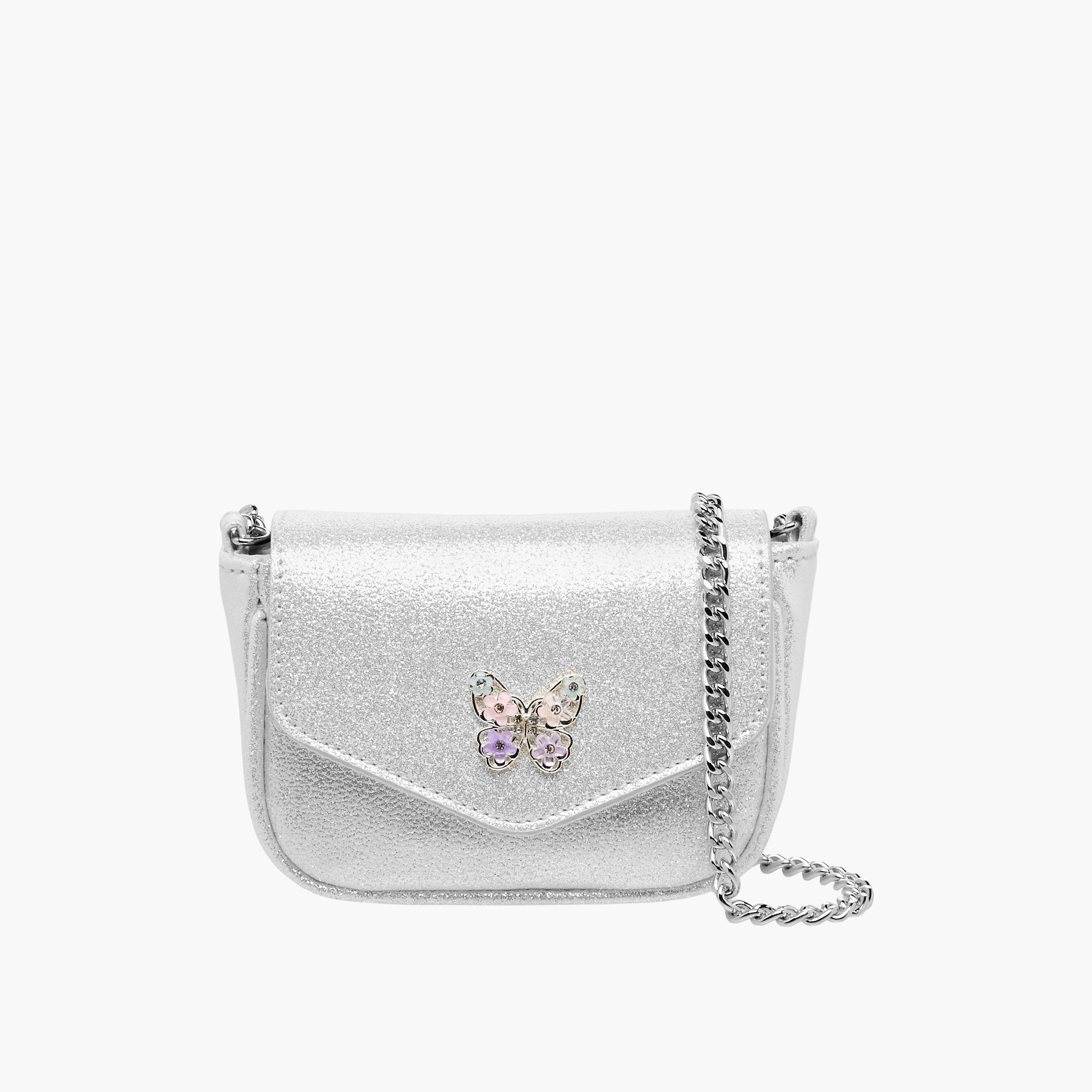 شنطة كروس بودي مزينة بحزام سلسلة من سيليست-girls-accessories-bags-image-1