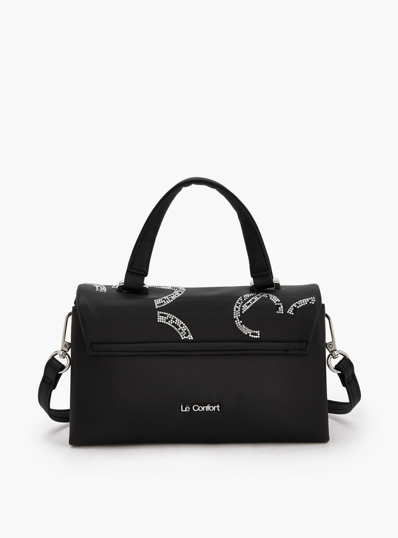 Le Confort Embellished Satchel Bag with Detachable Strap-women-bagsandwallets-handbags-image-5
