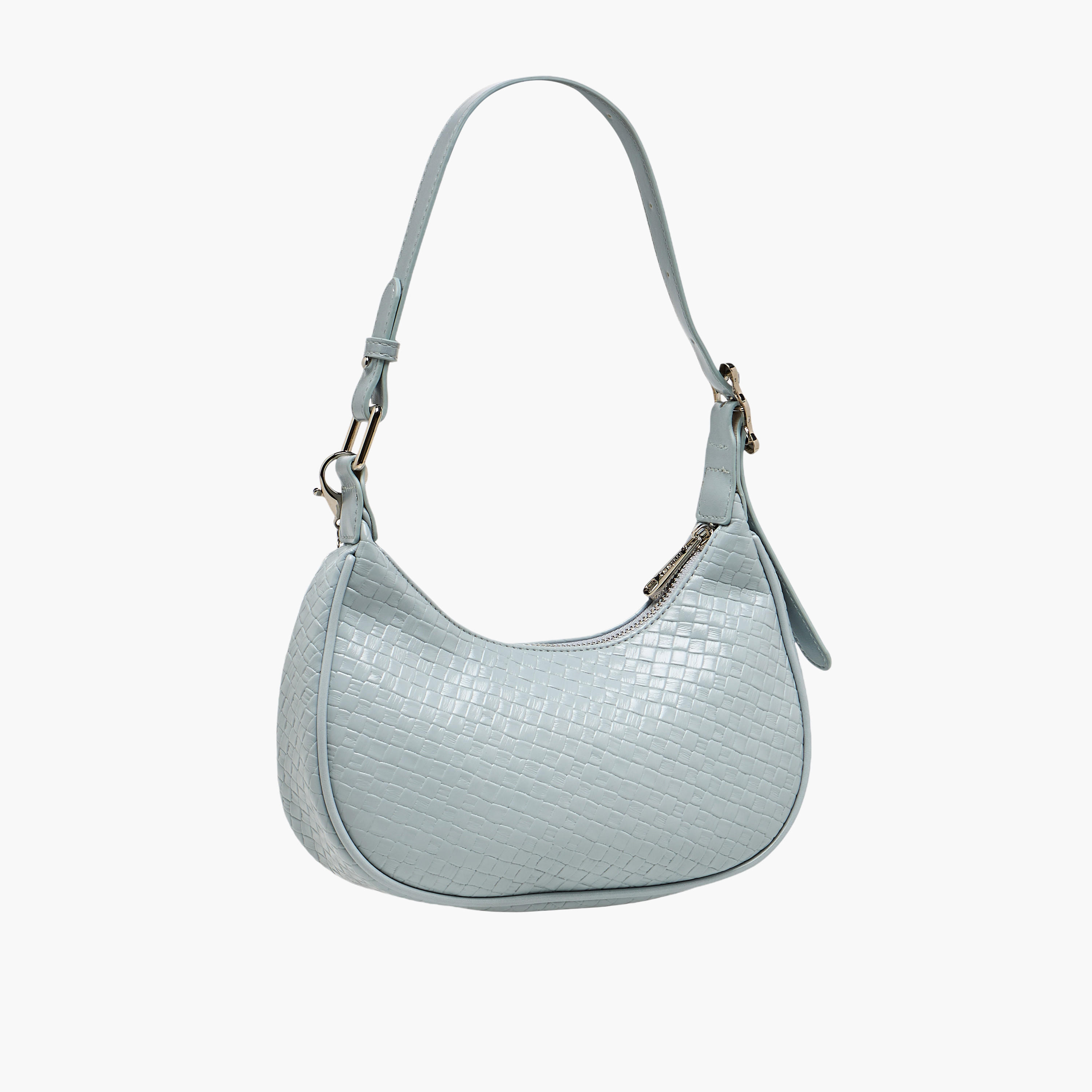 Missy Textured Shoulder Bag with Pearl Ribbon Bag Charm-women-bagsandwallets-handbags-image-4