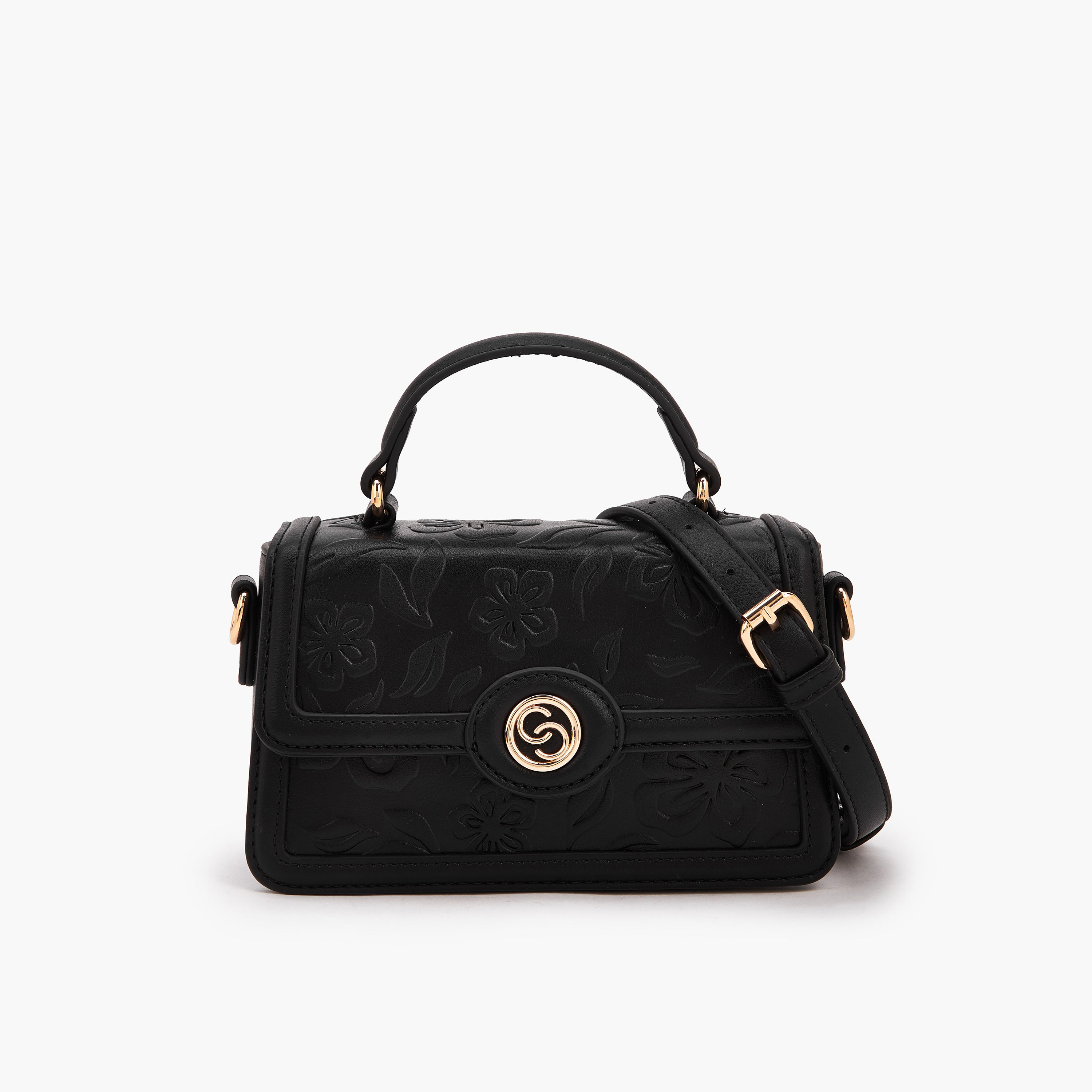 شنطة ساتشيل بنقوش زهرية وبمقبض من سيليست-women-bagsandwallets-handbags-image-1