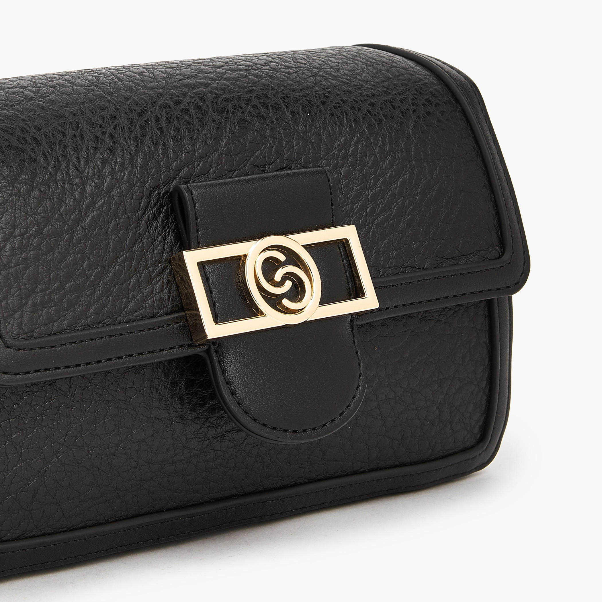 Celeste Textured Crossbody Bag with Button Closure-women-bagsandwallets-handbags-image-5