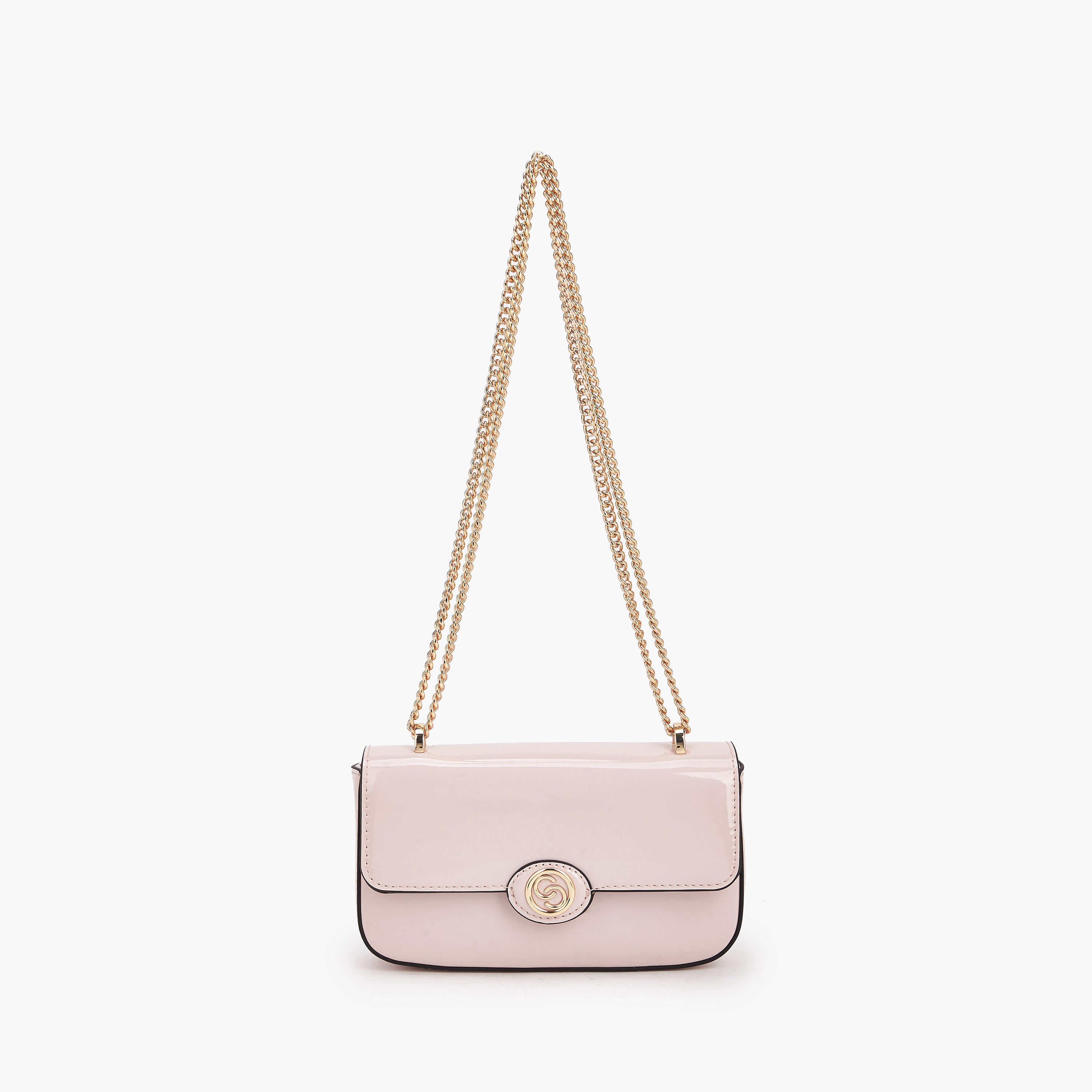 Celeste Solid Crossbody Bag with Chain Strap-women-bagsandwallets-handbags-image-1