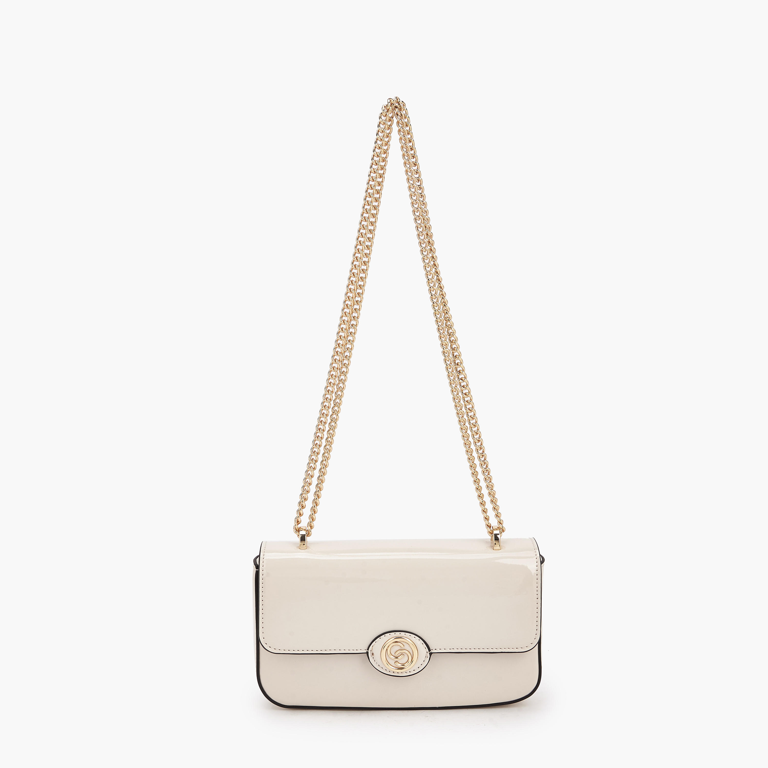 شنطة كروس بودي سادة بحزام سلسلة من سيليست-women-bagsandwallets-handbags-image-1