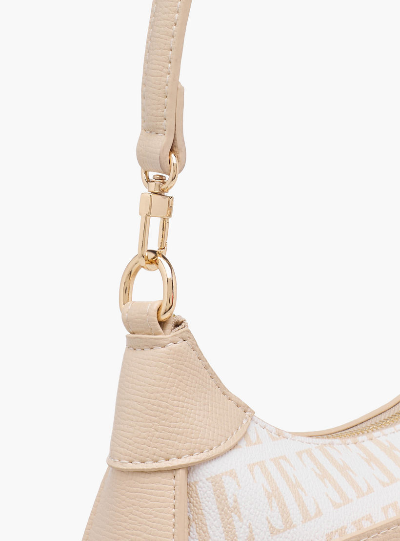 Elle Monogram Print Shoulder Bag with Detachable Strap-women-bagsandwallets-handbags-image-8