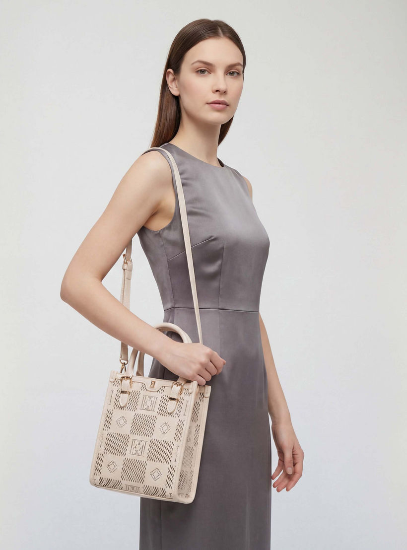 Elle Textured Tote Bag with Detachable Strap-women-bagsandwallets-handbags-image-3