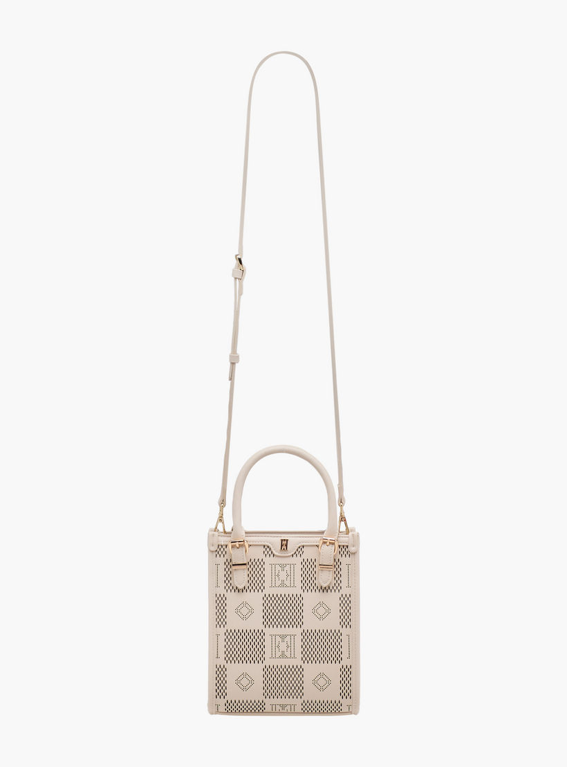 Elle Textured Tote Bag with Detachable Strap-women-bagsandwallets-handbags-image-4