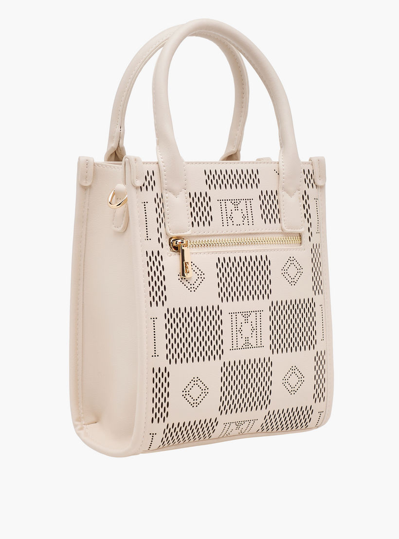 Elle Textured Tote Bag with Detachable Strap-women-bagsandwallets-handbags-image-5