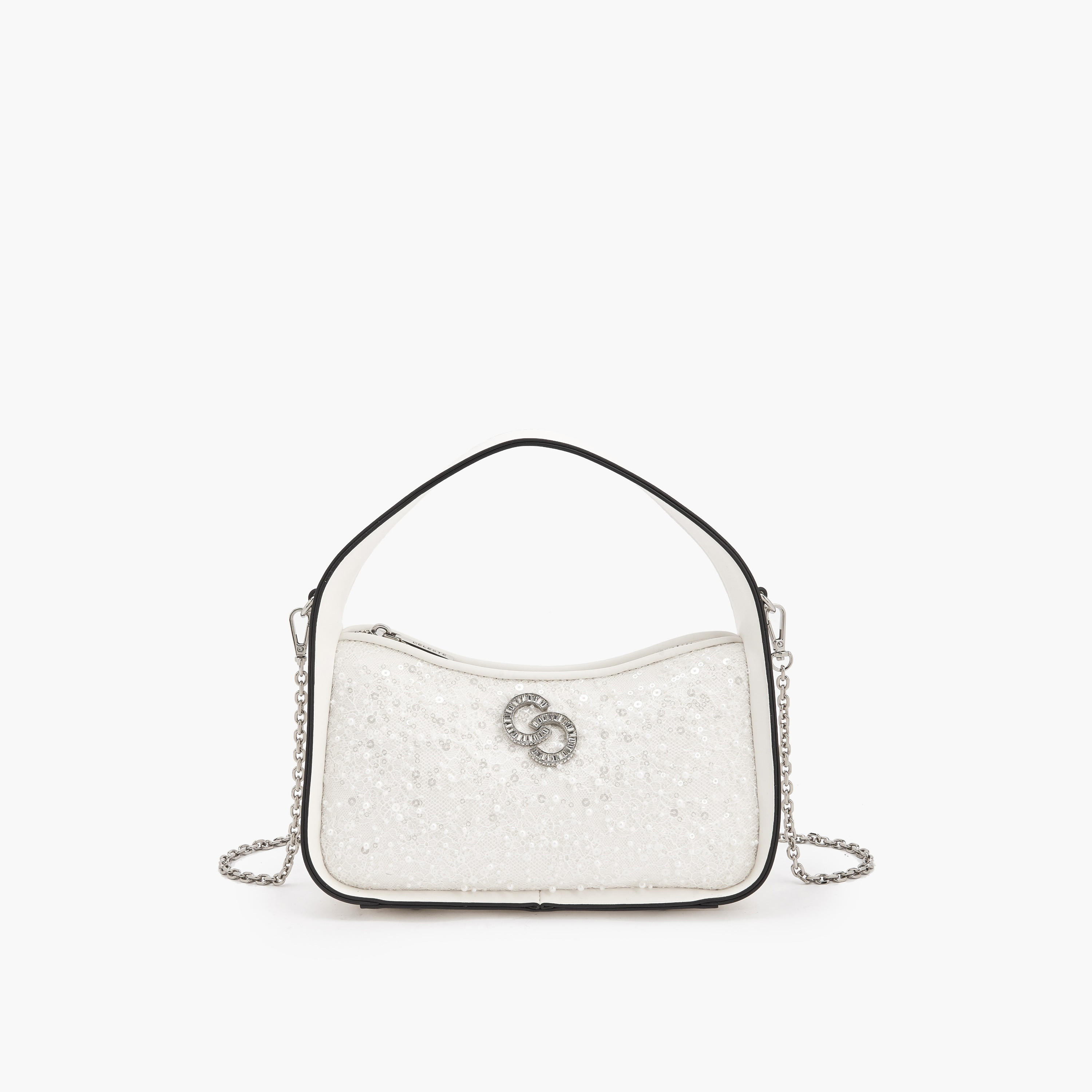 شنطة كتف مزينة بالترتر بسحاب إغلاق من سيليست-women-bagsandwallets-handbags-image-1