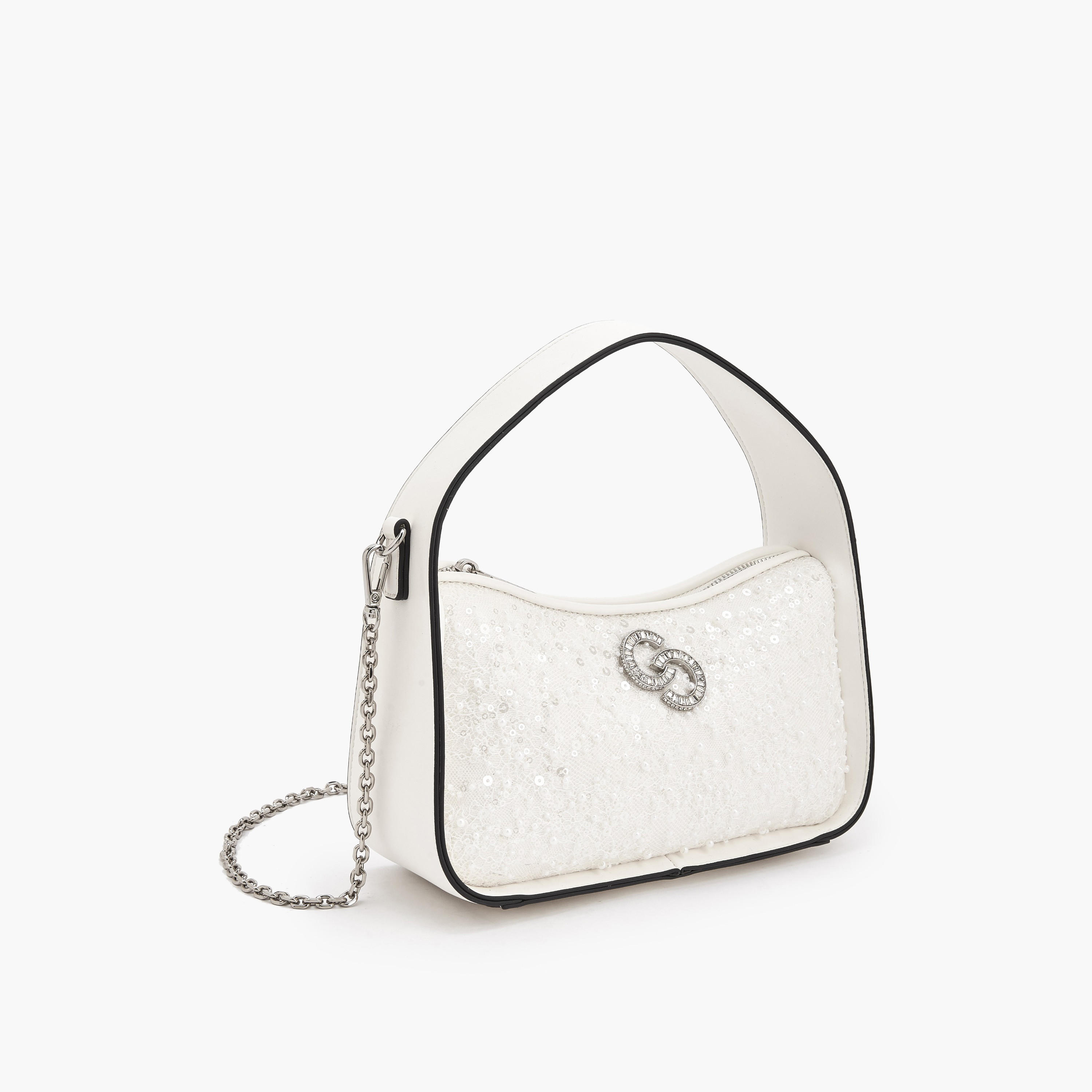 شنطة كتف مزينة بالترتر بسحاب إغلاق من سيليست-women-bagsandwallets-handbags-image-4