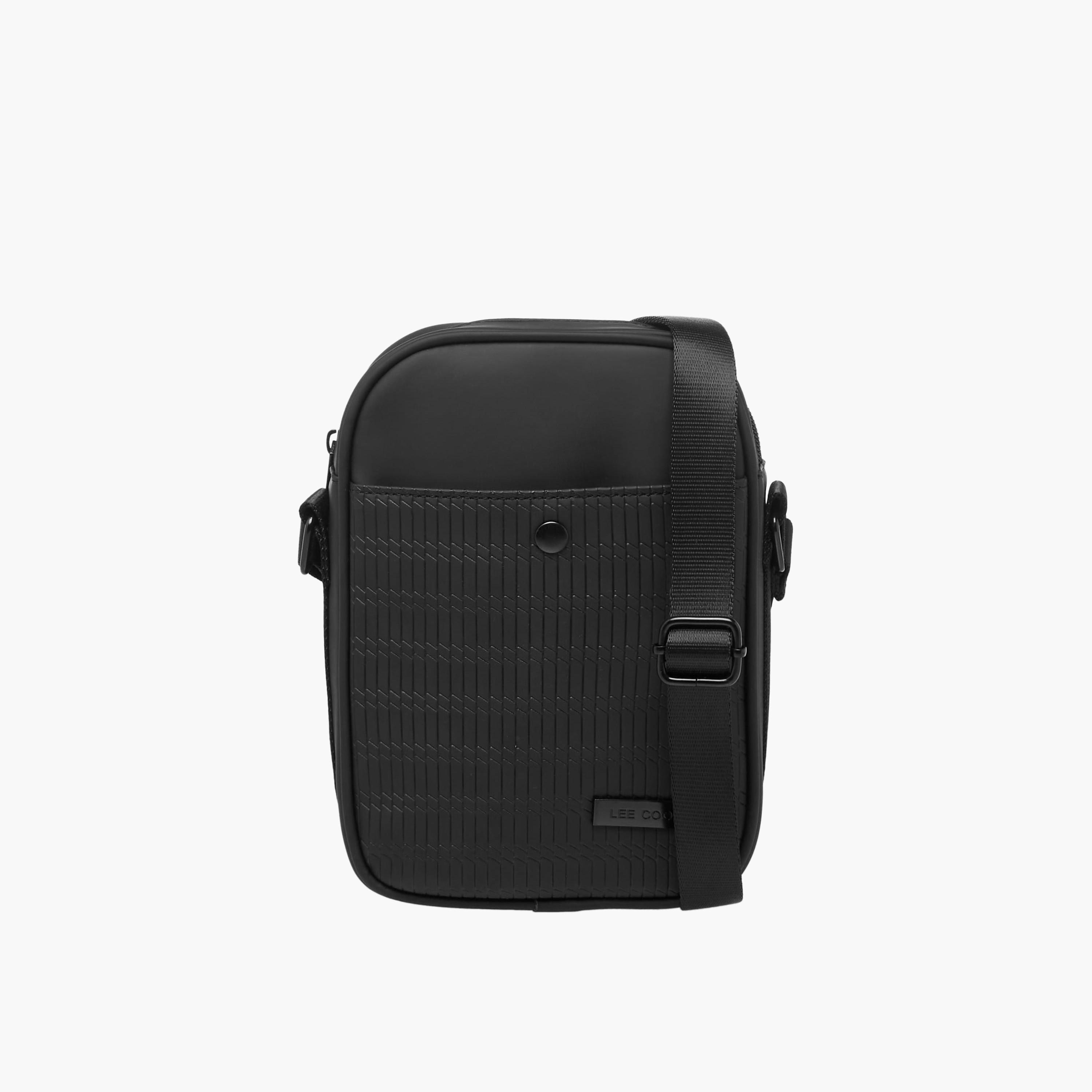 Lee Cooper Textured Crossbody Bag with Zip Closure-travel-accessories-image-1