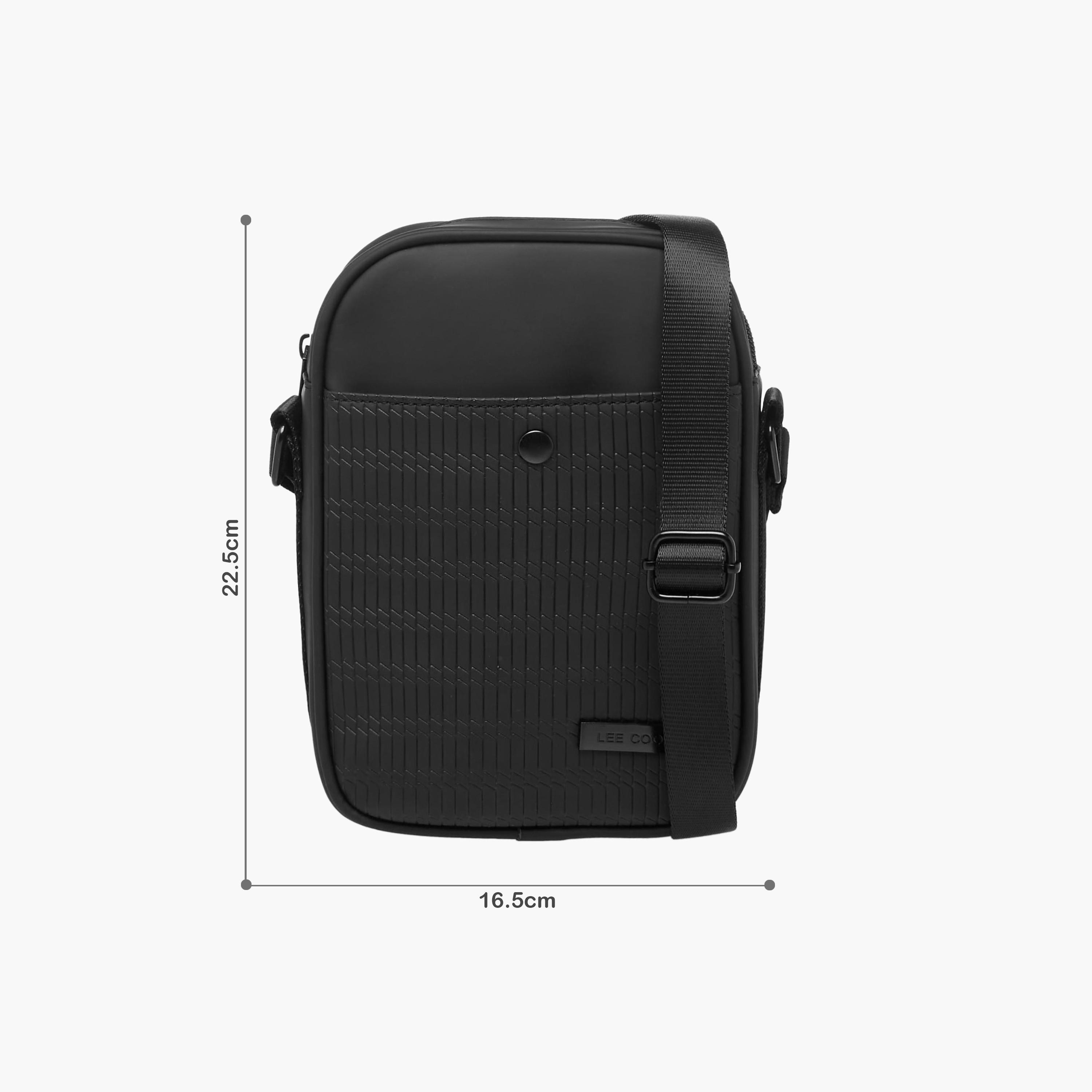 Lee Cooper Textured Crossbody Bag with Zip Closure-travel-accessories-image-2