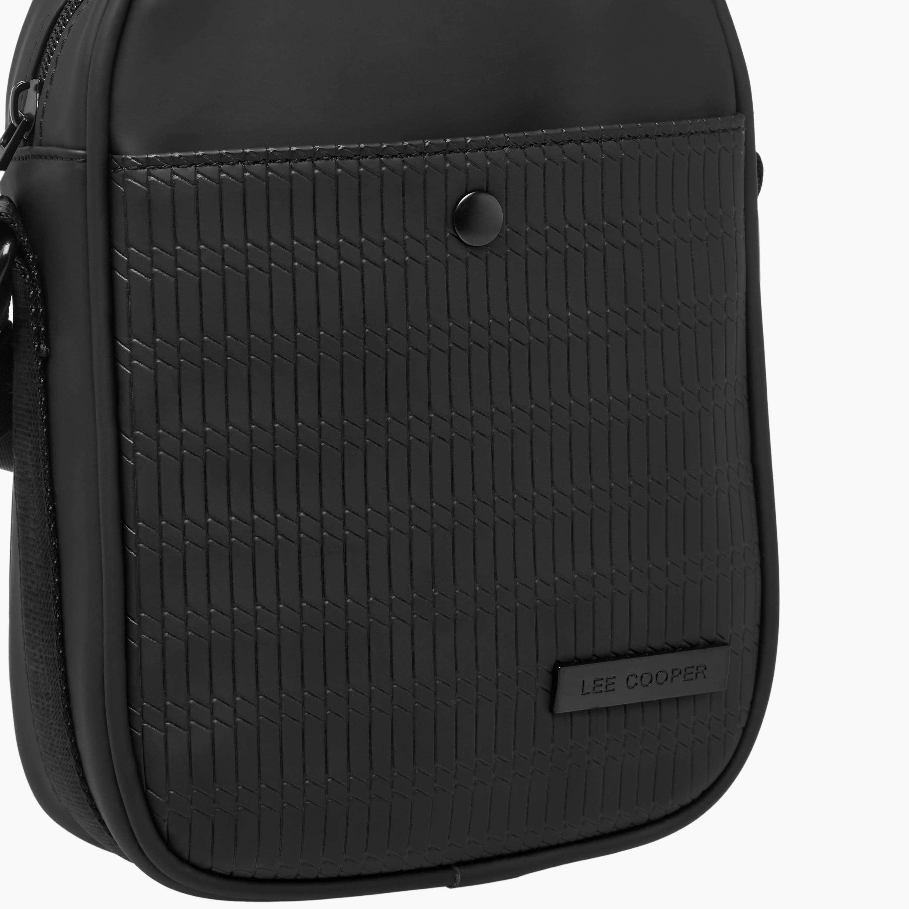 Lee Cooper Textured Crossbody Bag with Zip Closure-travel-accessories-image-4