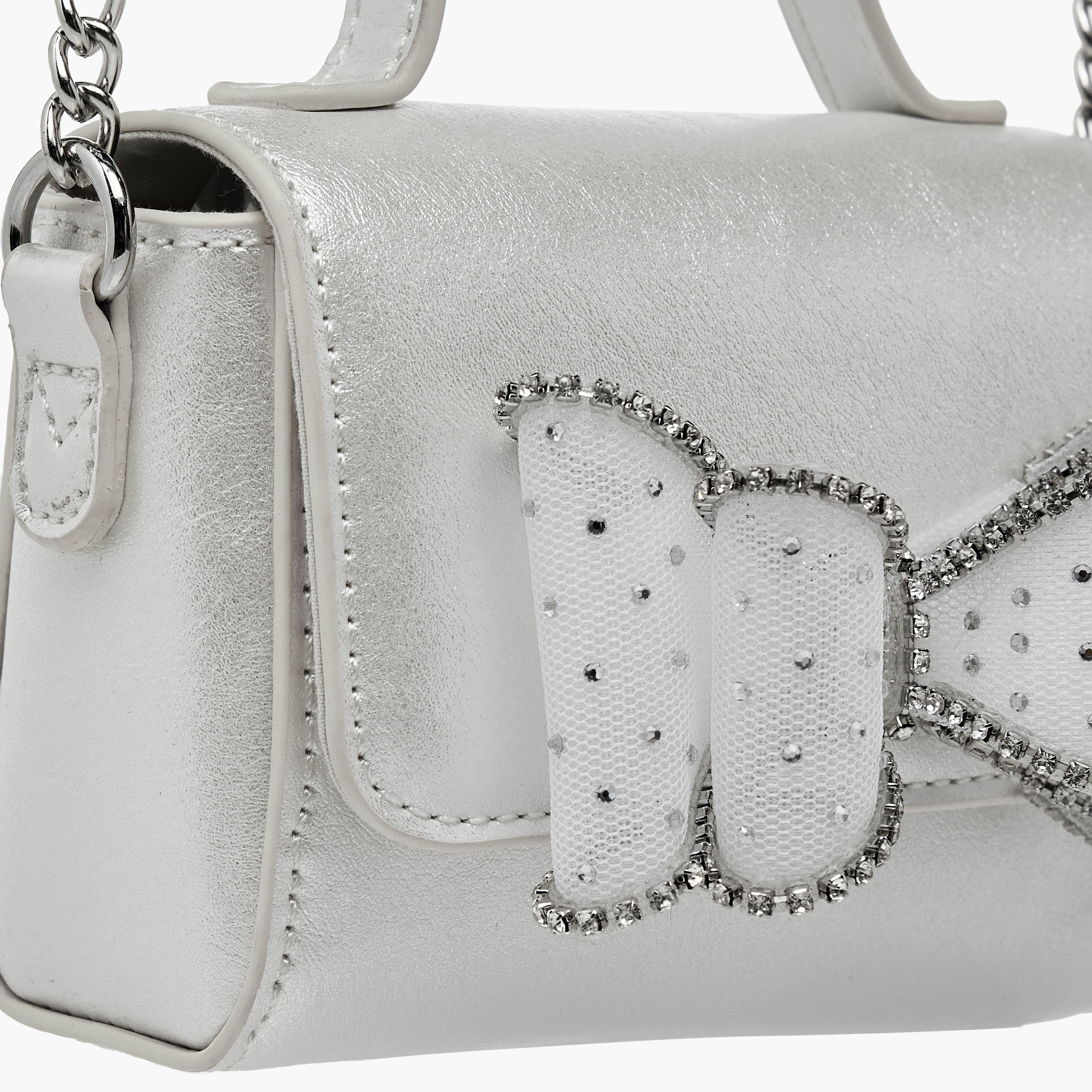 Celeste Bow Embellished Crossbody Bag with Chain Strap-girls-accessories-bags-image-4