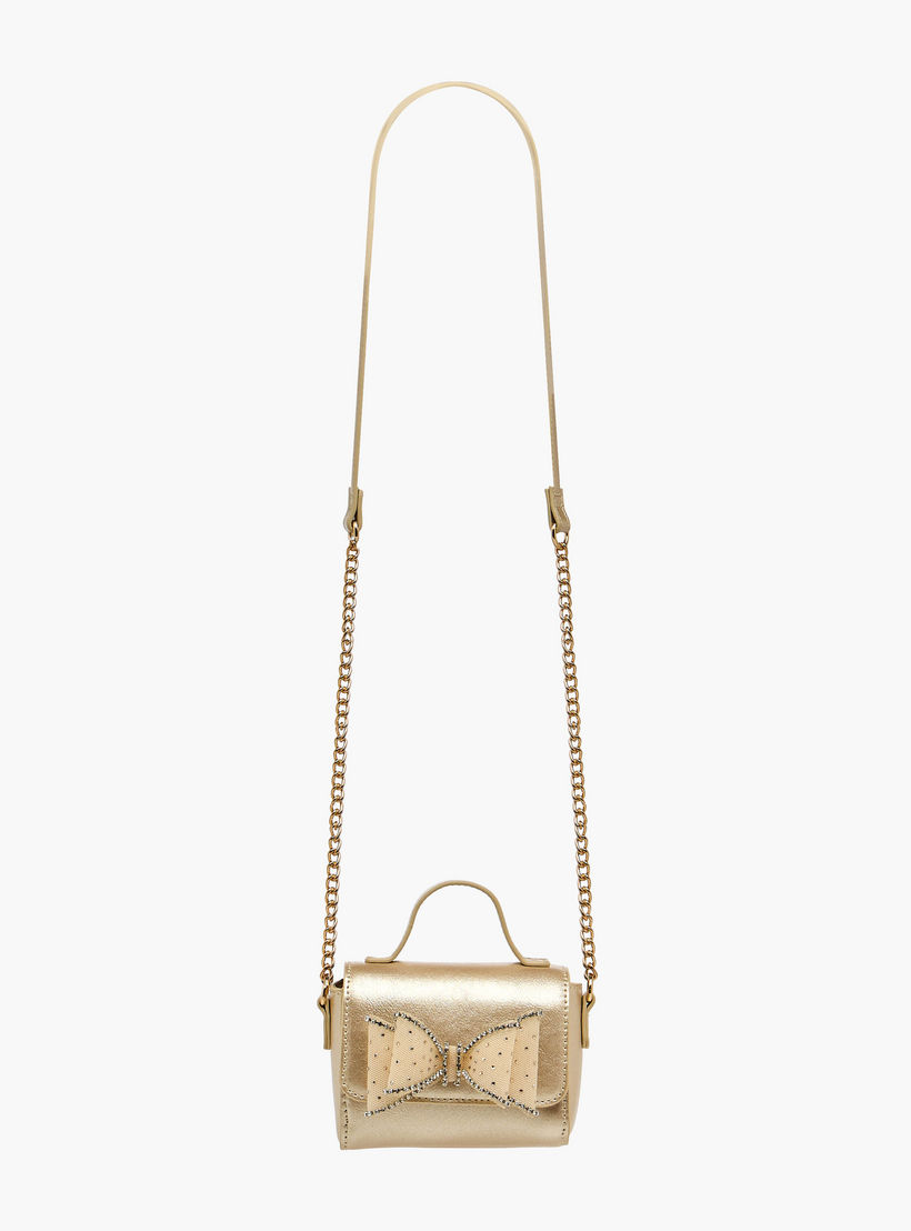 شنطة كروس بودي مزينة بحزام سلسلة من سيليست-girls-accessories-bags-image-2