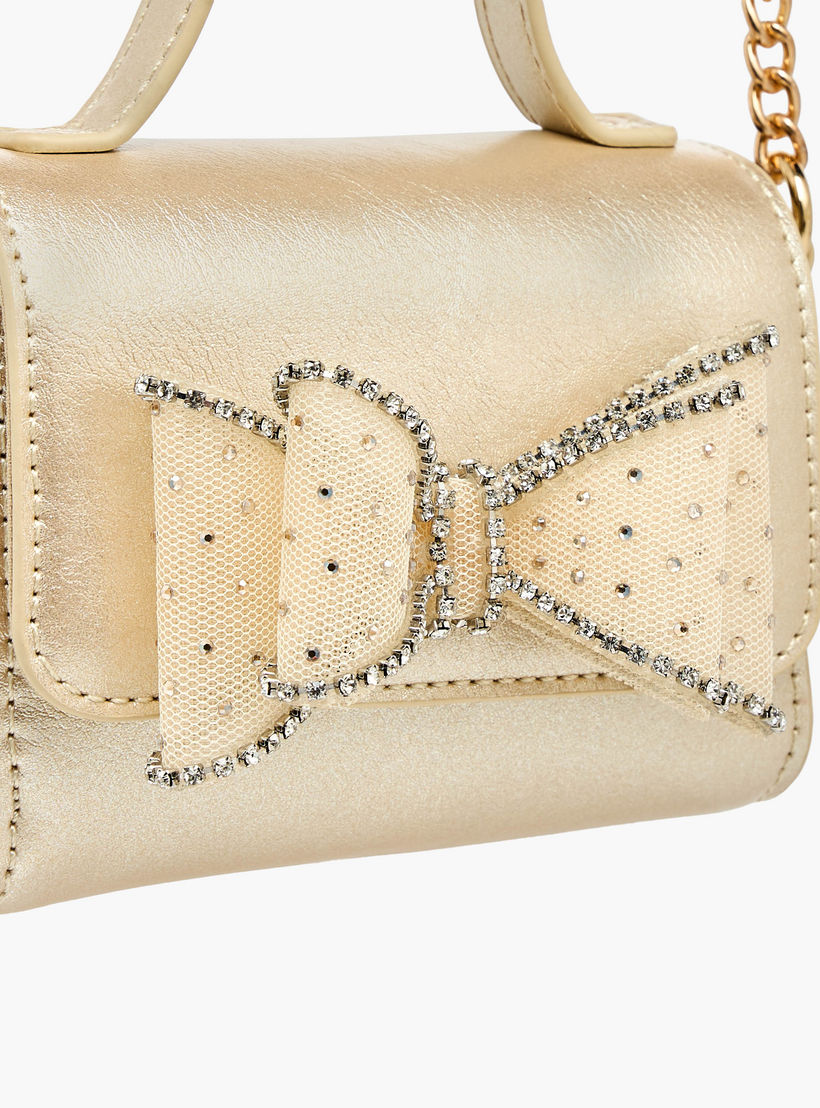 شنطة كروس بودي مزينة بحزام سلسلة من سيليست-girls-accessories-bags-image-4