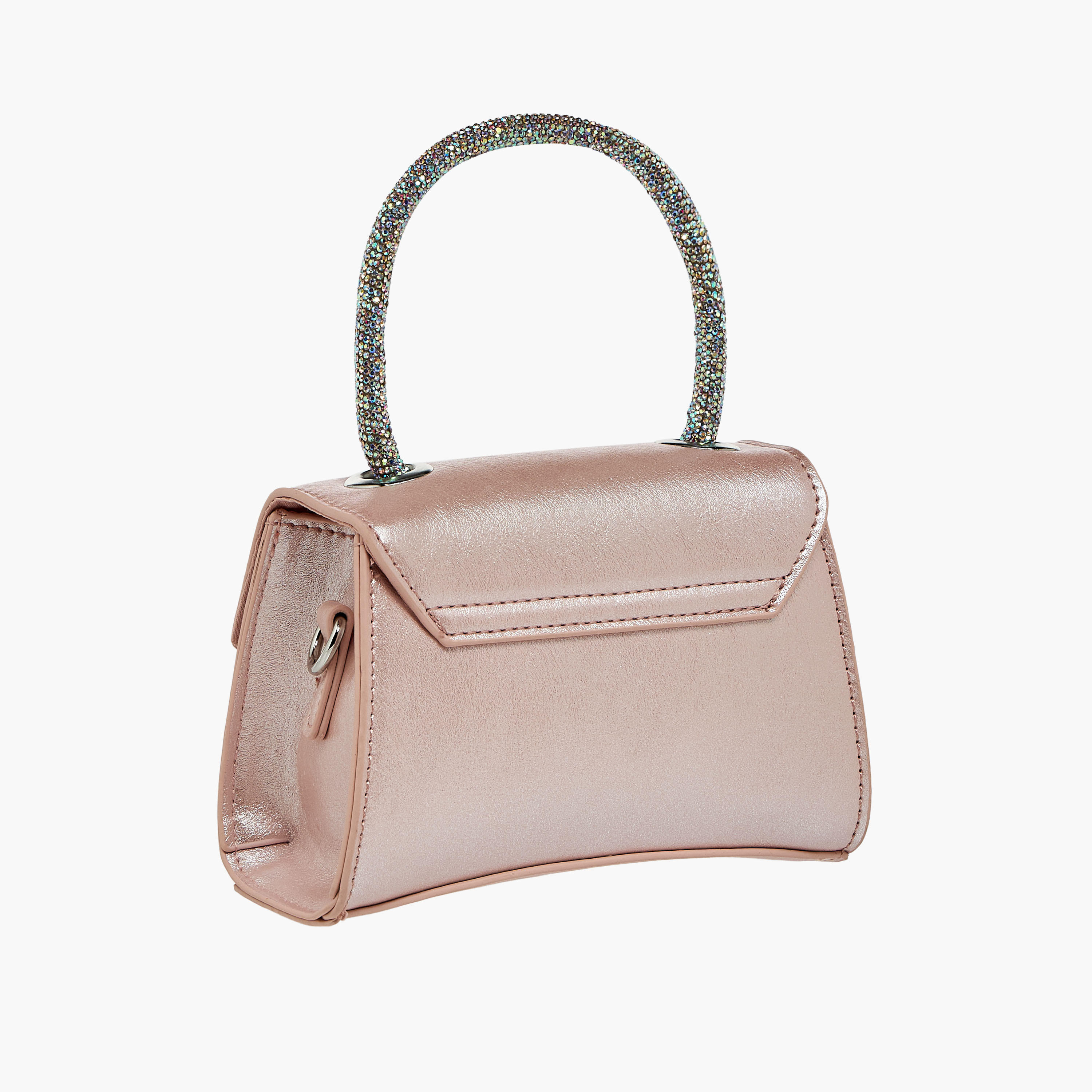 شنطة كروس بودي مزينة بفيونكة وحزام سلسلة من سيليست-girls-accessories-bags-image-4