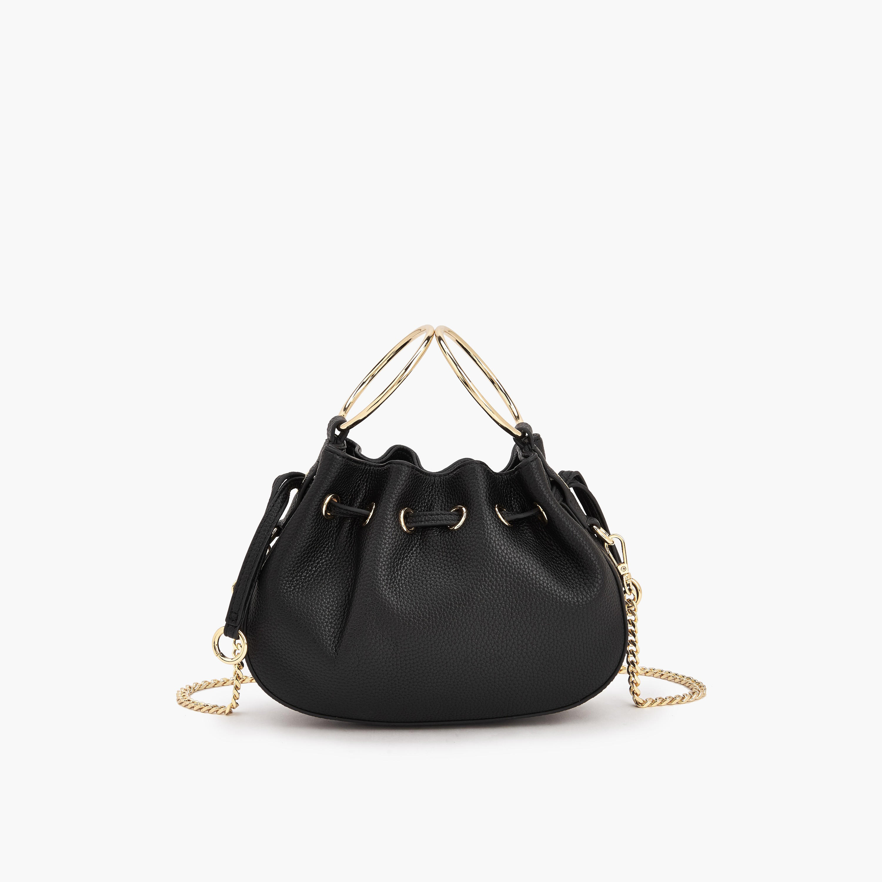 شنطة كروس بودي بارزة الملمس بحزام سلسلة قابل للفصل من سيليست-women-bagsandwallets-handbags-image-1