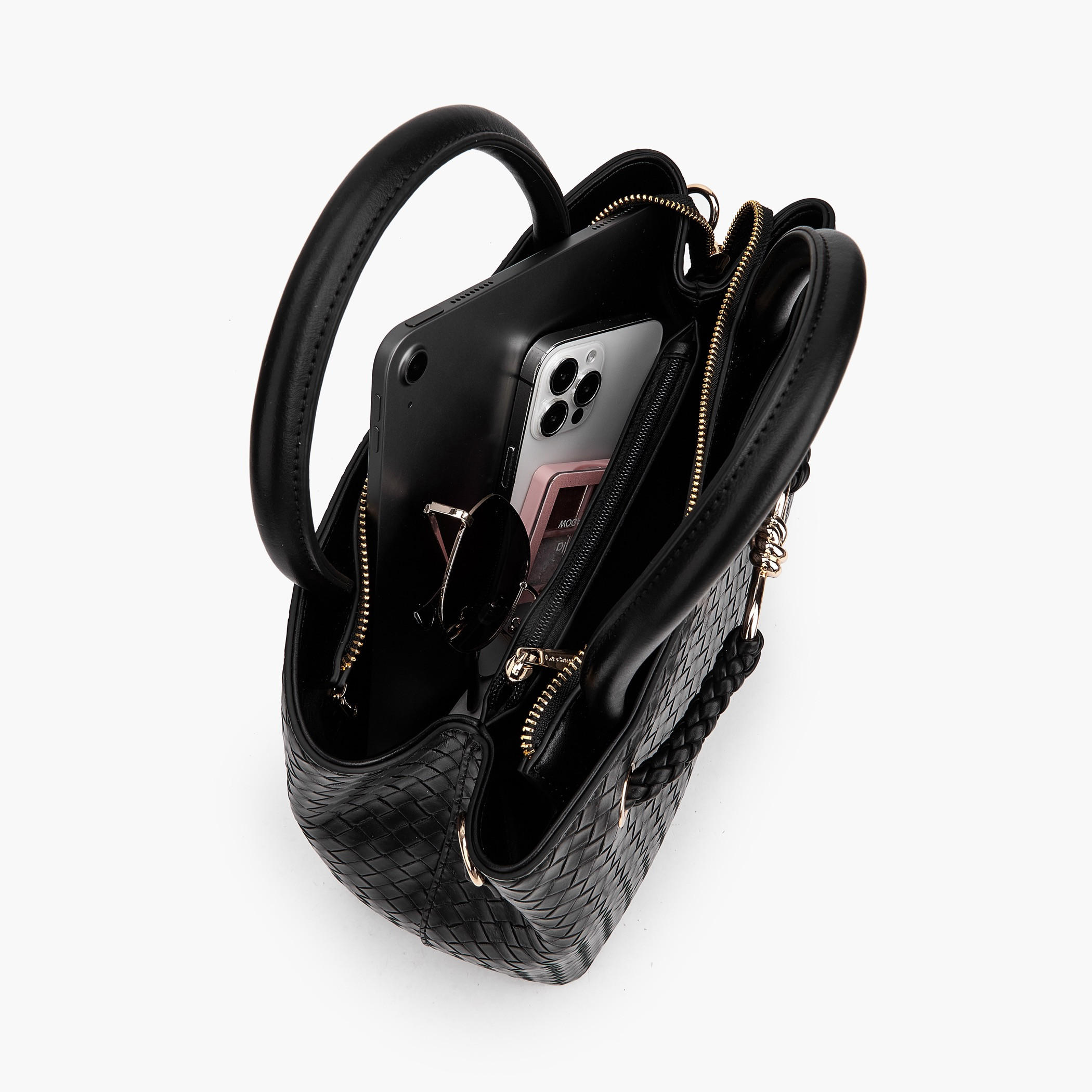 شنطة ساتشيل بارزة الملمس بحزام قابل للفصل من لو كونفورت-women-bagsandwallets-handbags-image-7