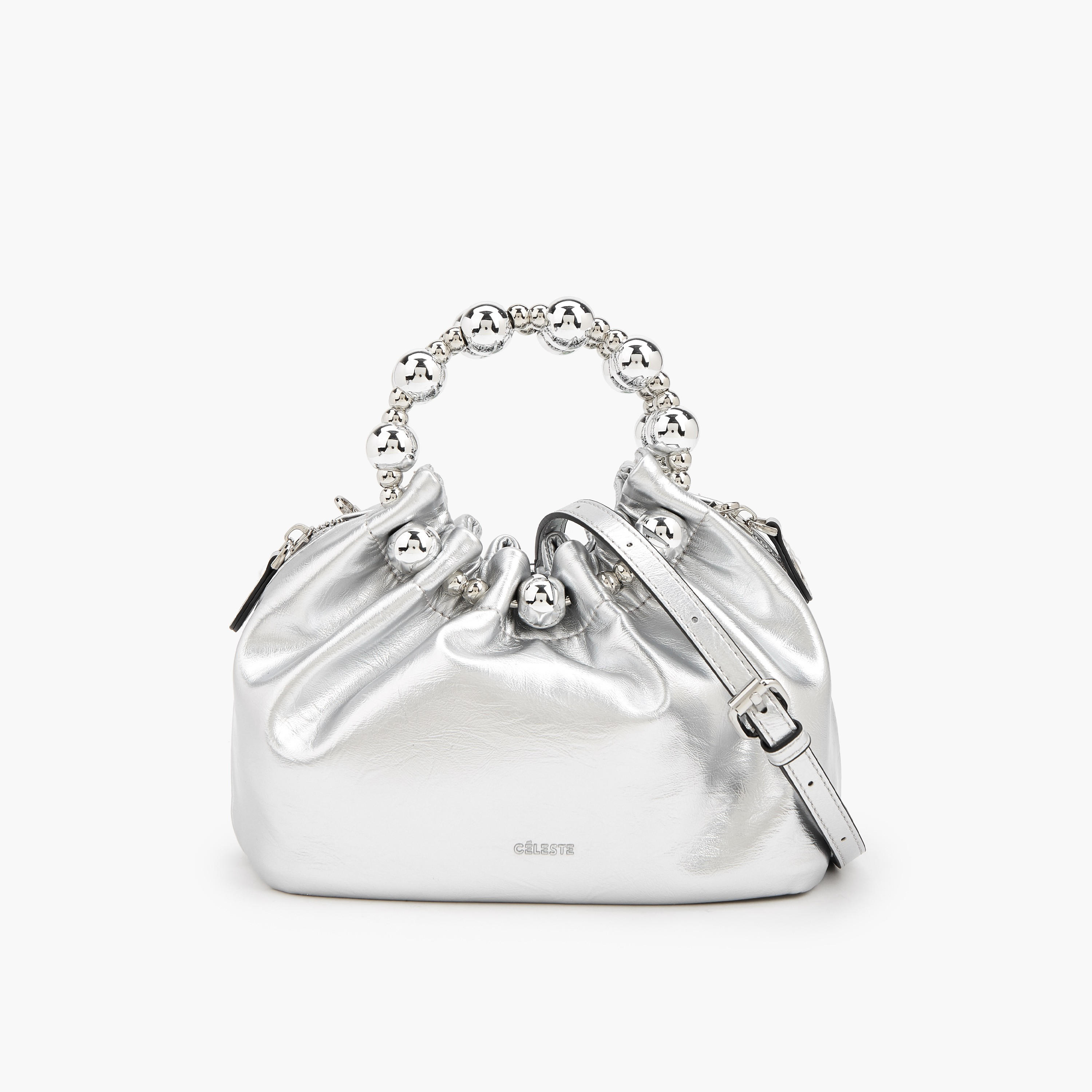 شنطة كروس بودي بكشكش وحزام قابل للفصل من سيليست-women-bagsandwallets-handbags-image-1