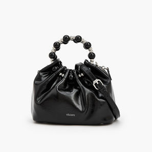 Celeste Ruched Crossbody Bag with Detachable Strap-women-image-1