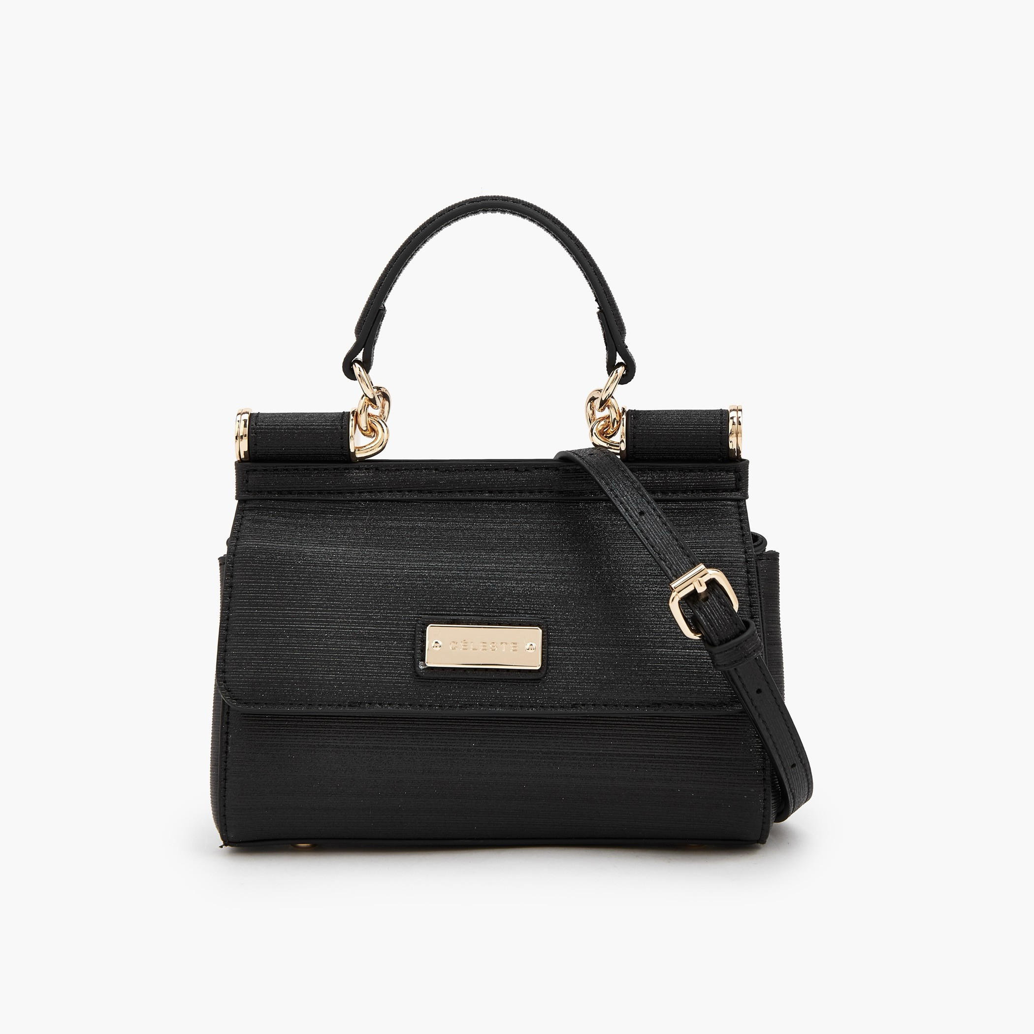 Celeste Metallic Satchel Bag with Detachable Strap-women-bagsandwallets-handbags-image-1