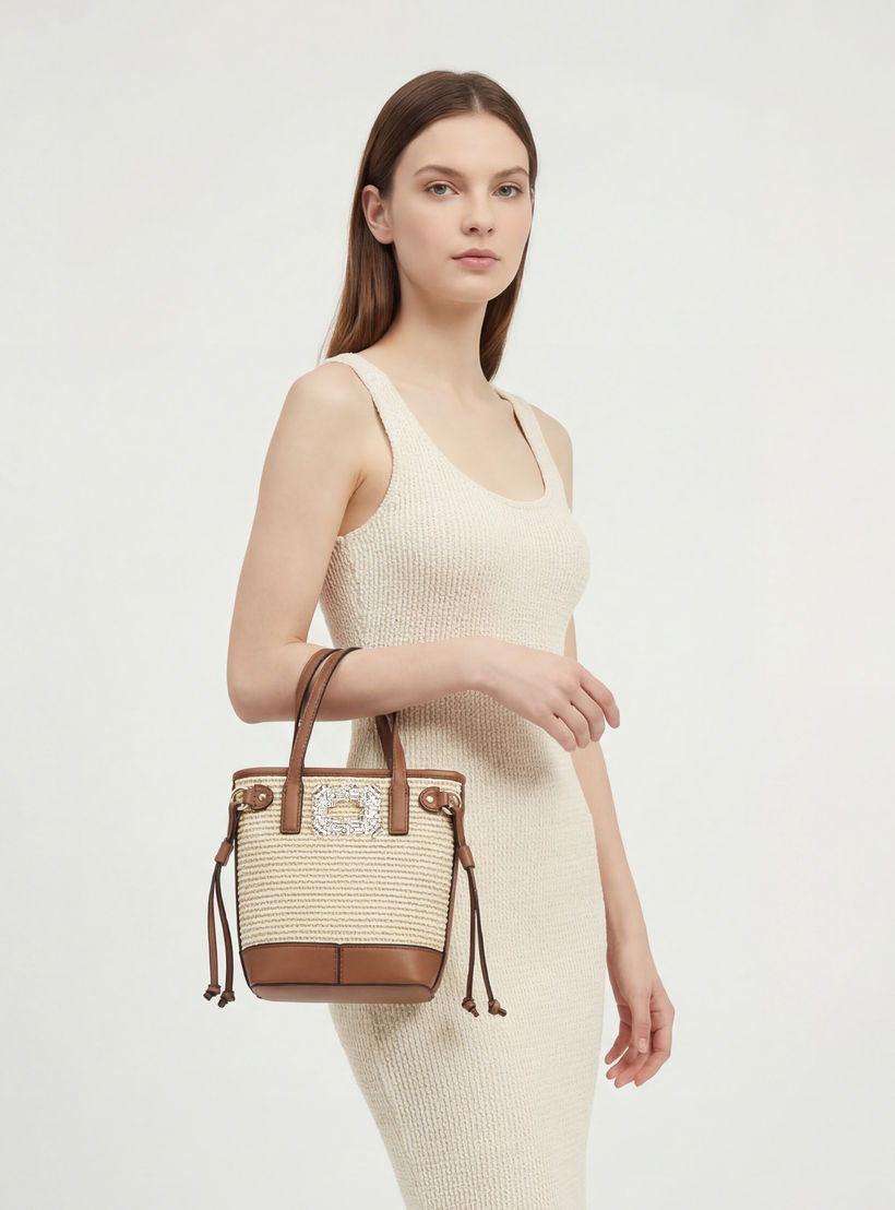 Celeste Textured Tote Bag with Detachable Strap-women-bagsandwallets-handbags-image-2
