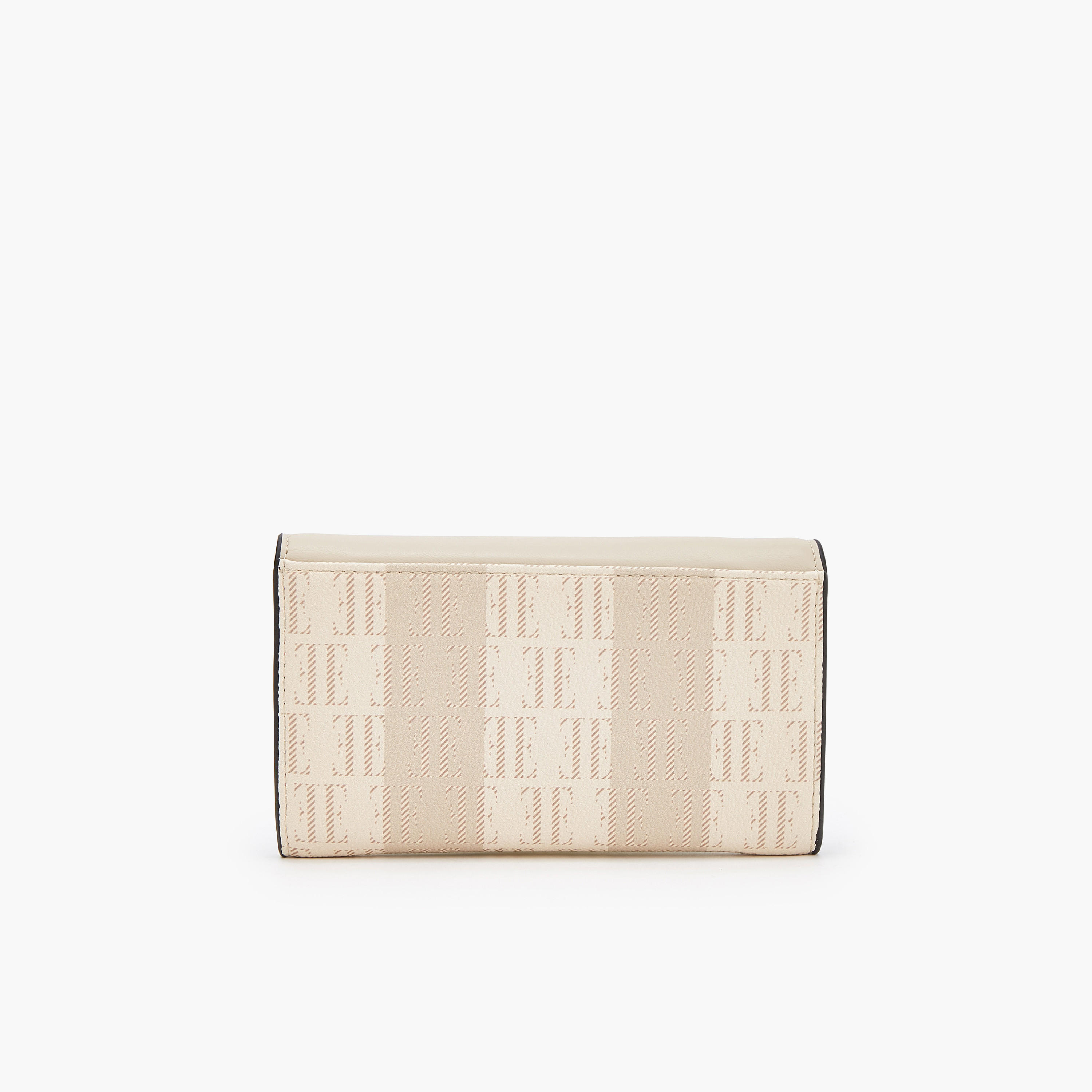 Elle Monogram Print Wallet with Magnetic Closure-women-bagsandwallets-wallets-image-3