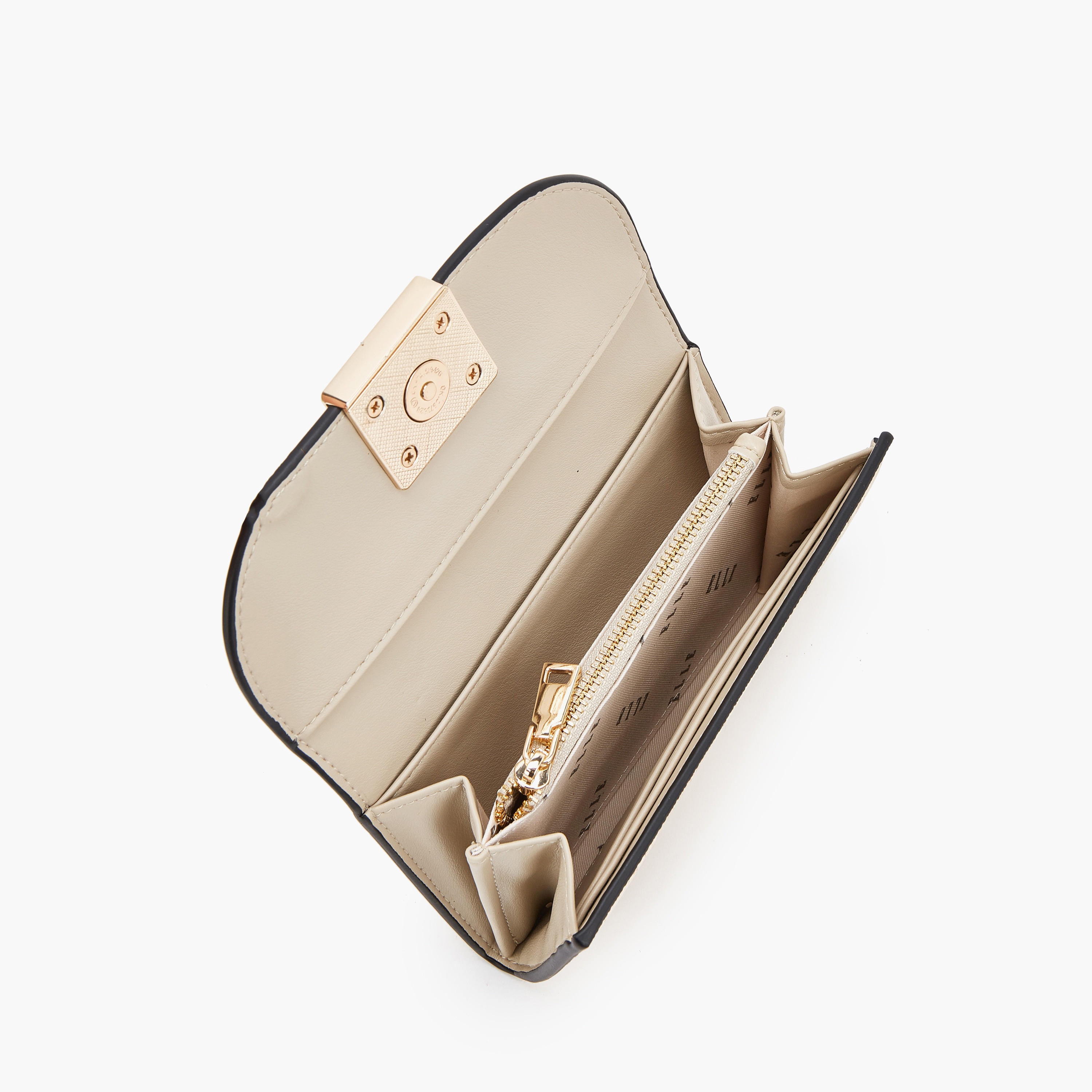 Elle Monogram Print Wallet with Magnetic Closure-women-bagsandwallets-wallets-image-6