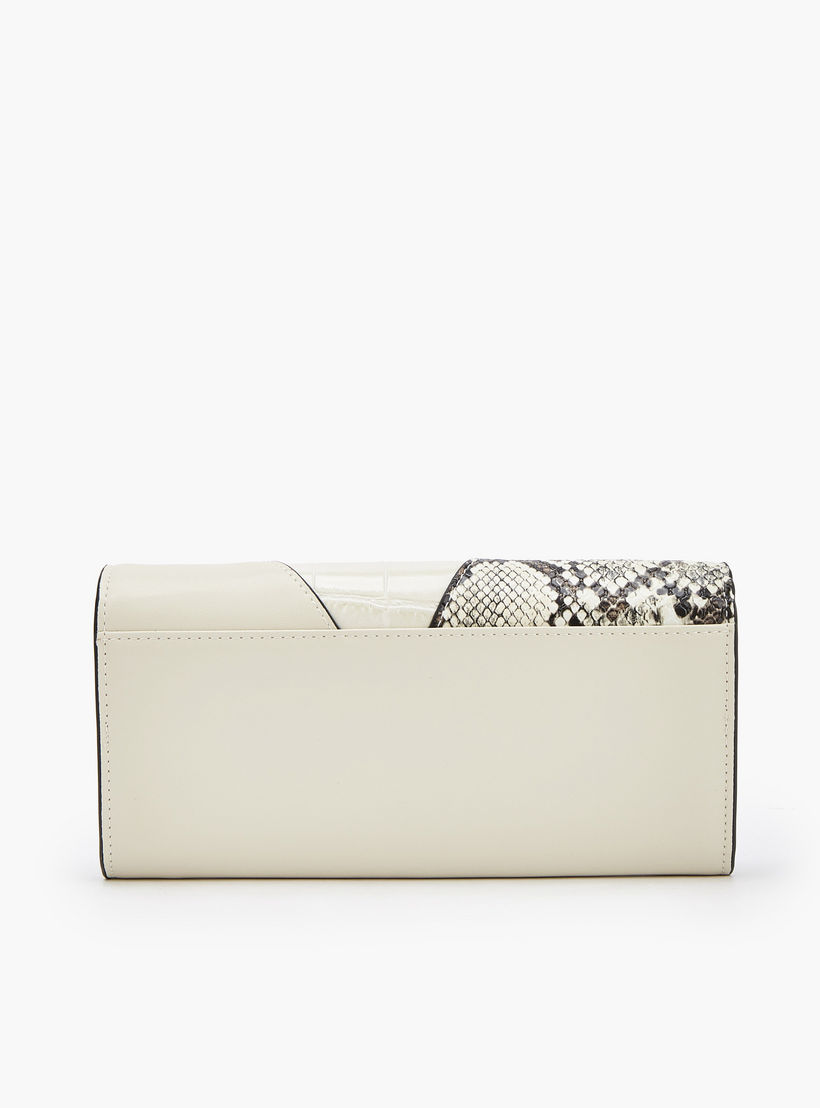 Elle Panelled Wallet with Snap Button Closure-women-bagsandwallets-wallets-image-4